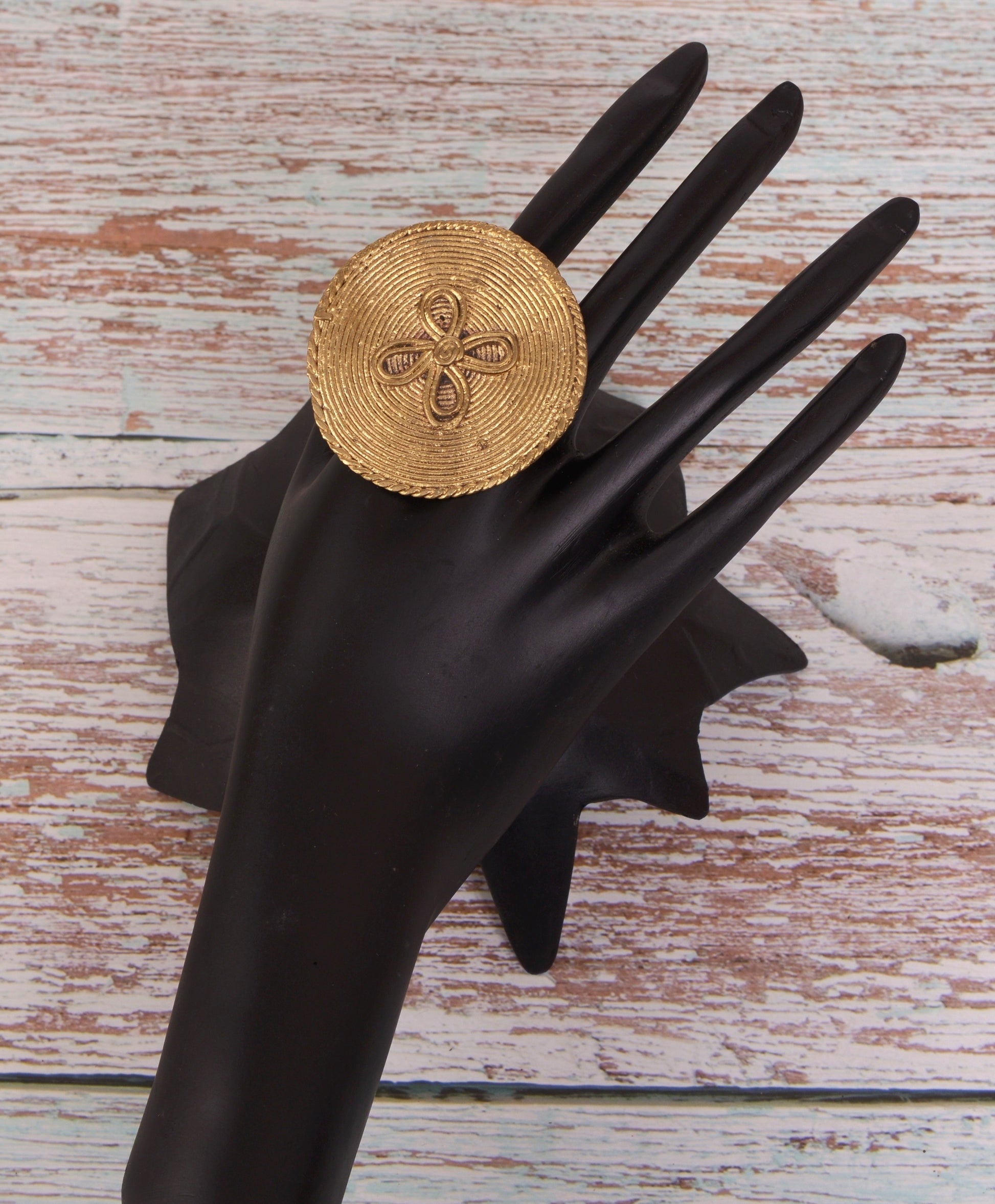 Agrima Dokra Jewellery Finger Ring