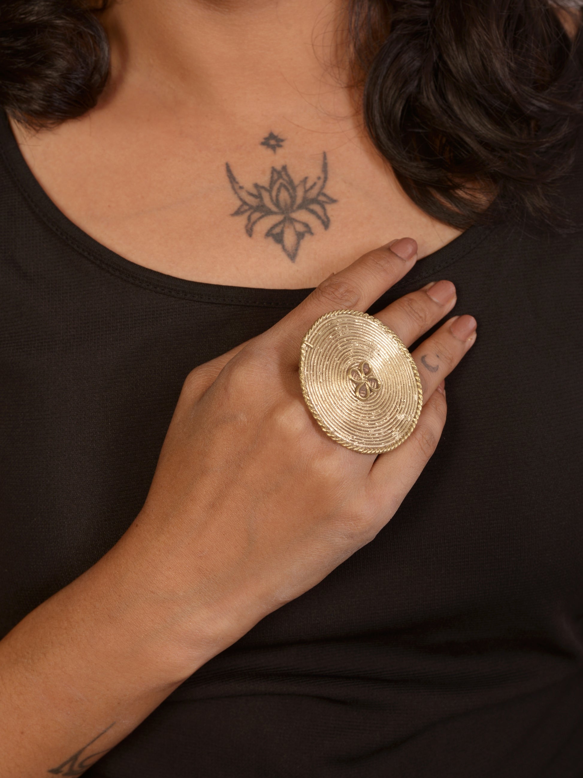 Tarushi Dokra Jewellery Finger Ring