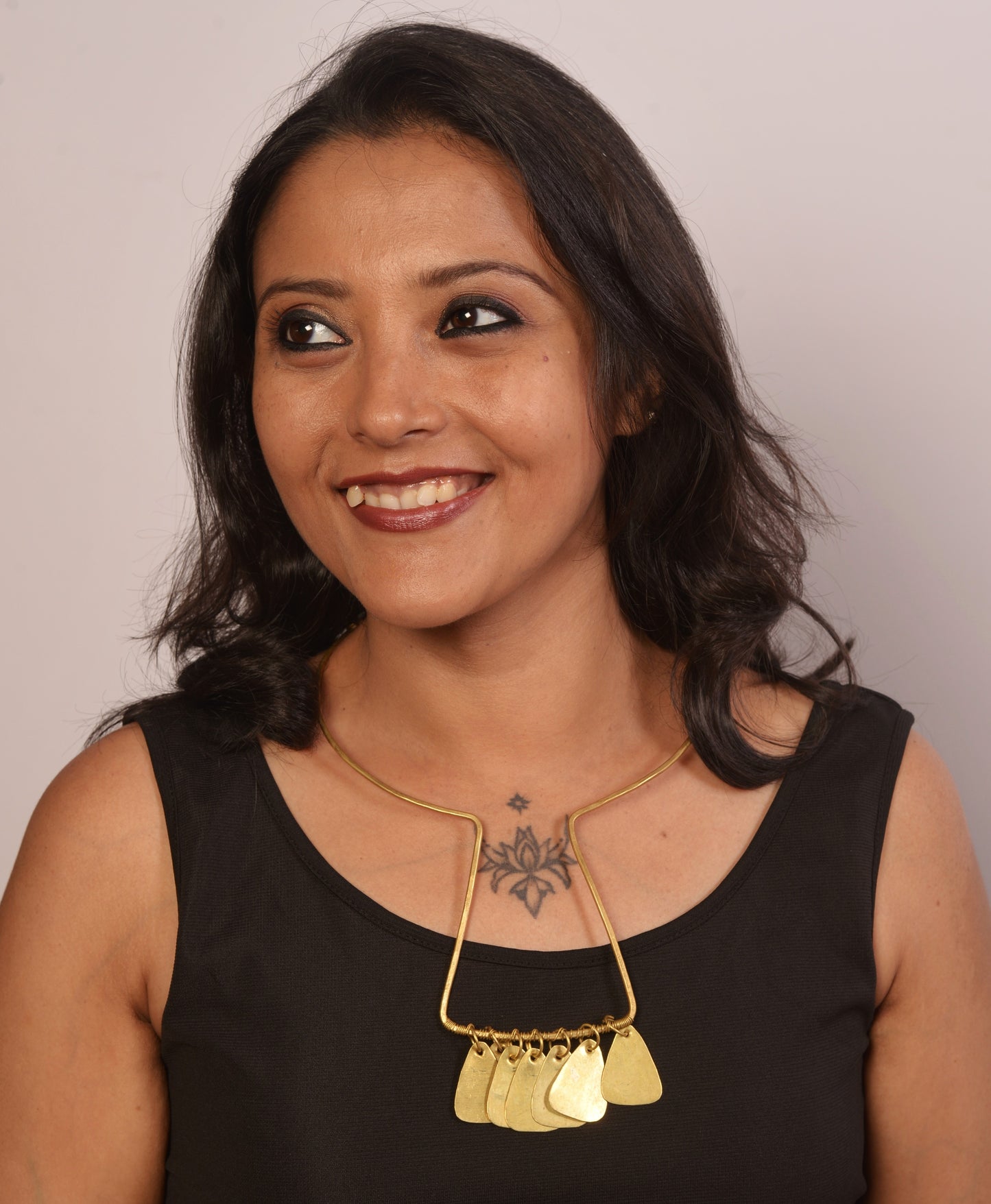 Kiara Contemporary Dokra Hasli Necklace