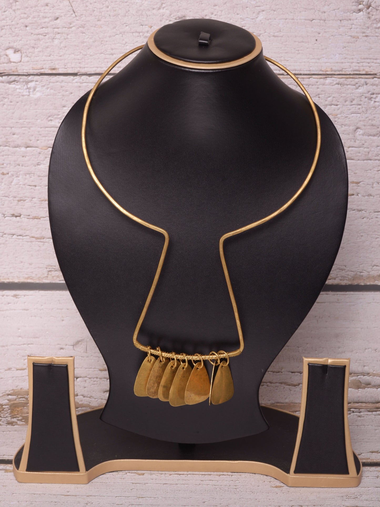 Kiara Contemporary Dokra Hasli Necklace