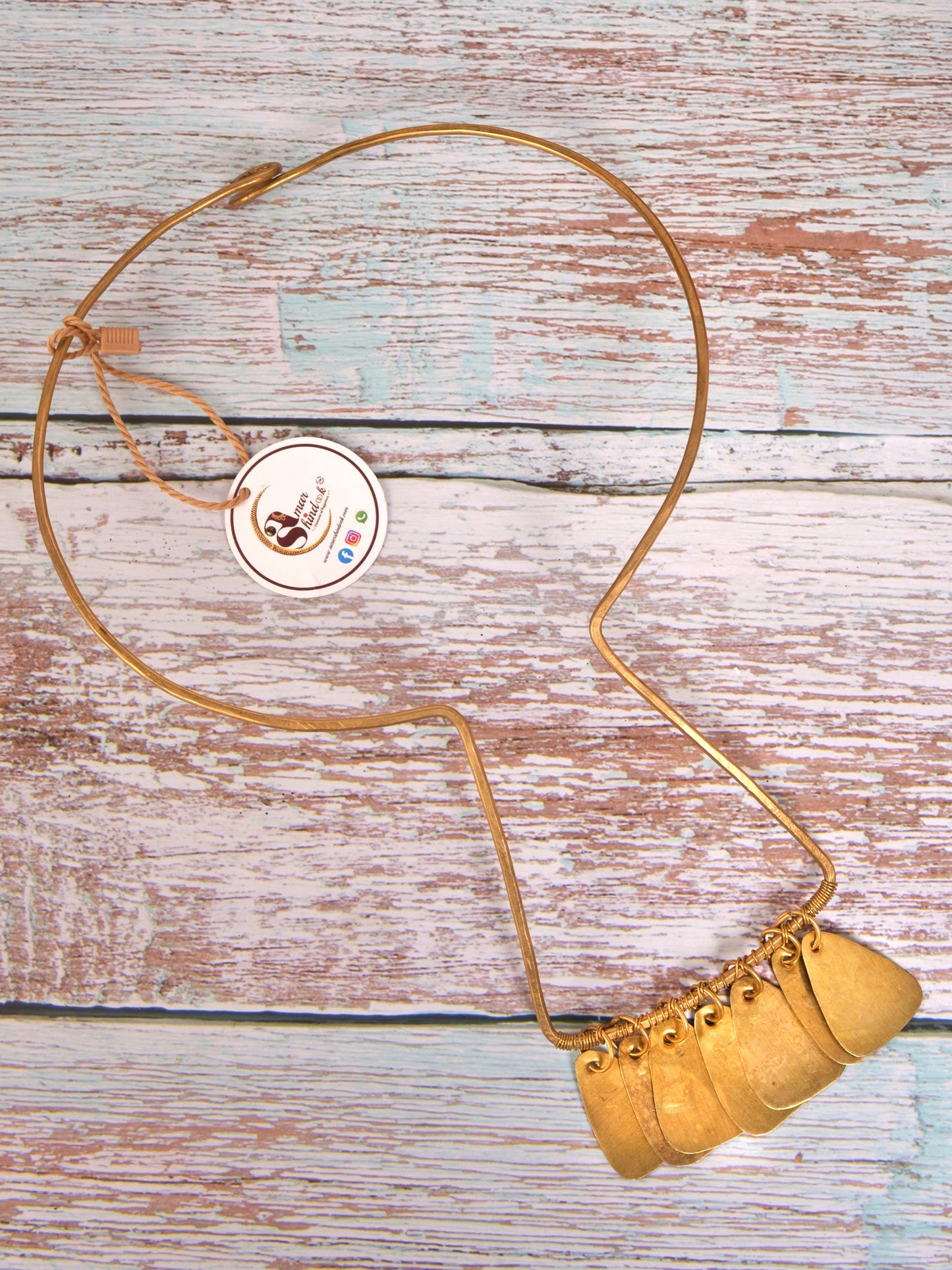Kiara Contemporary Dokra Hasli Necklace