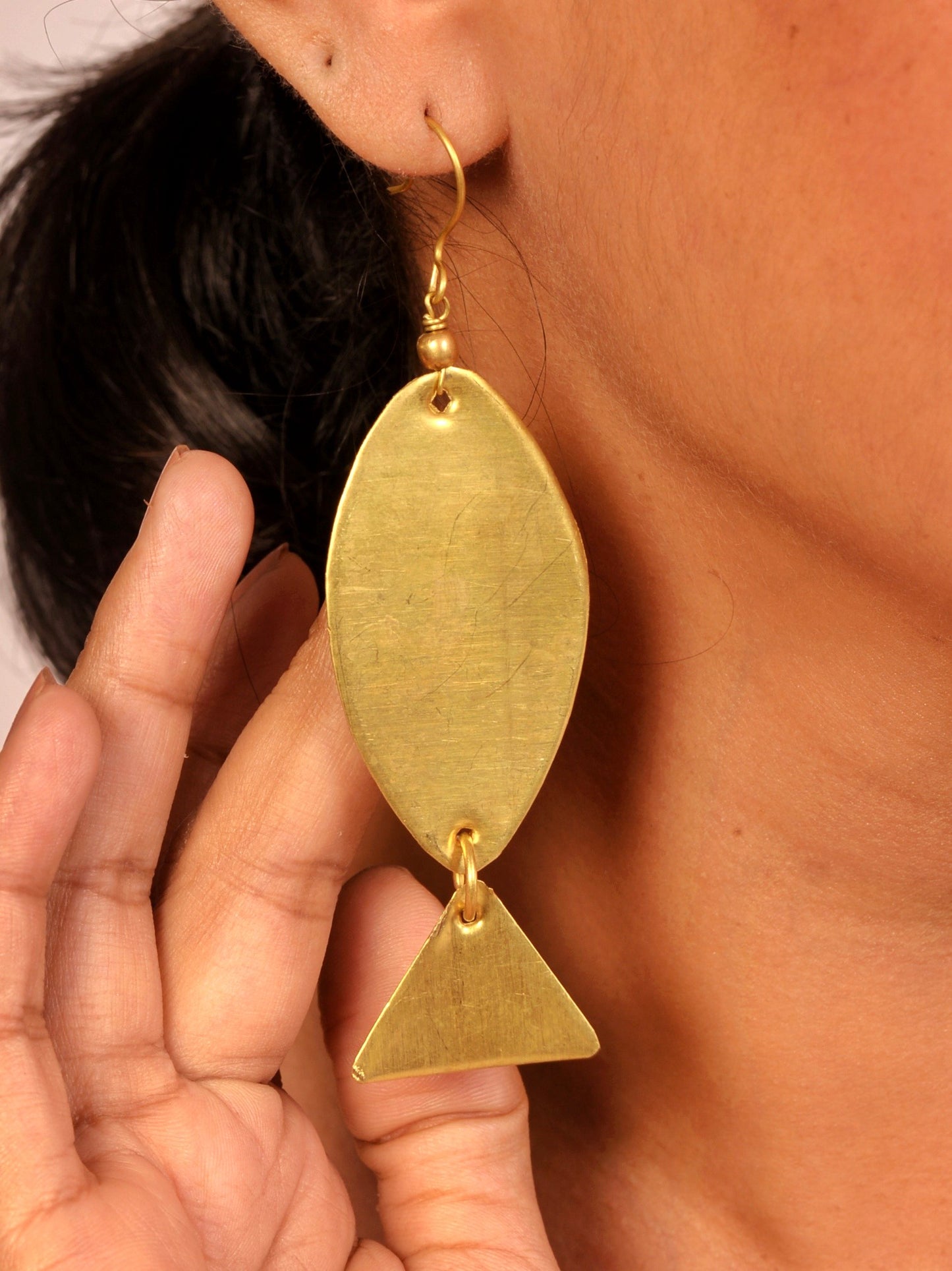 Raha Contemporary Dokra Earrings
