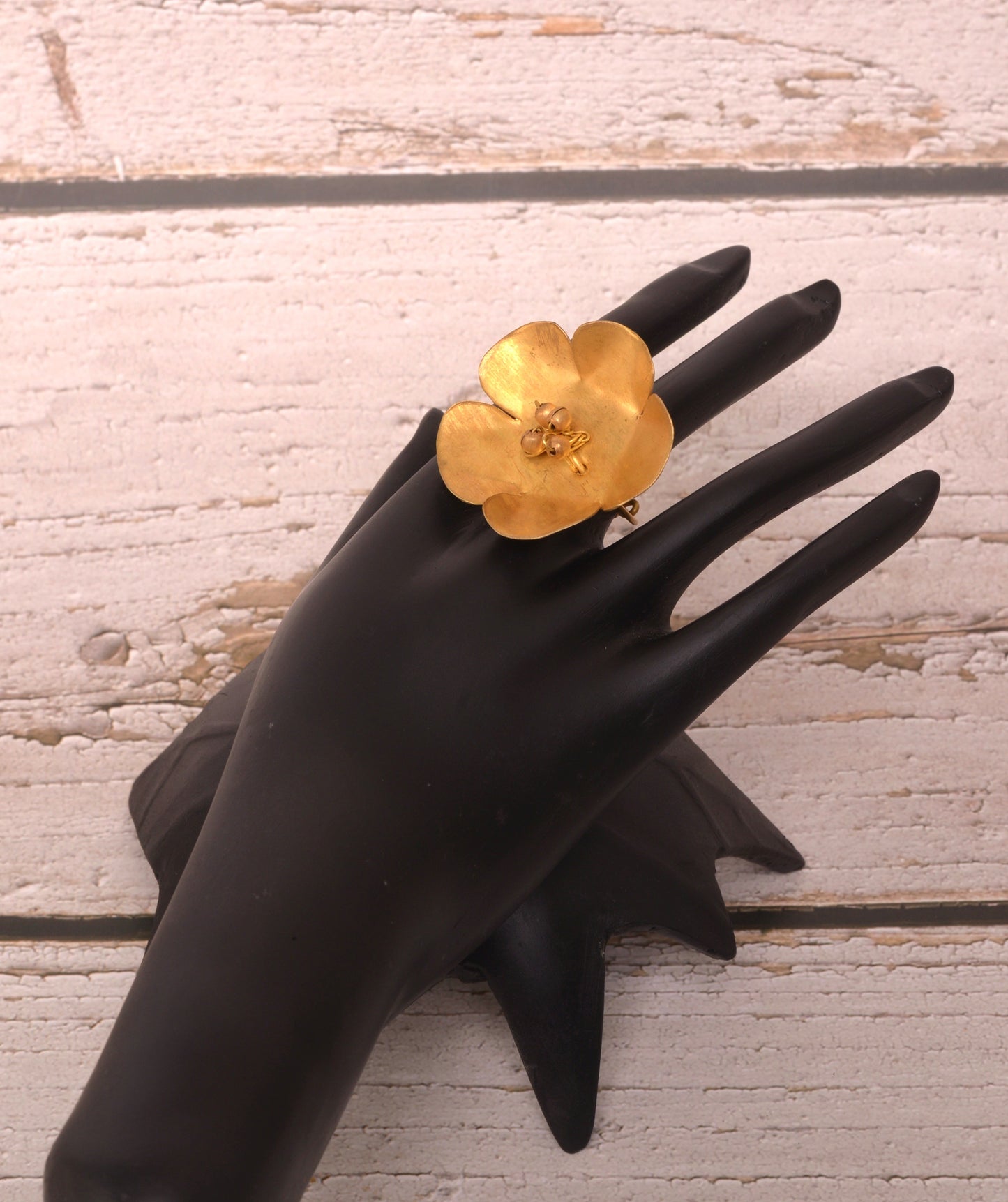 Anusha Contemporary Dokra Finger Ring