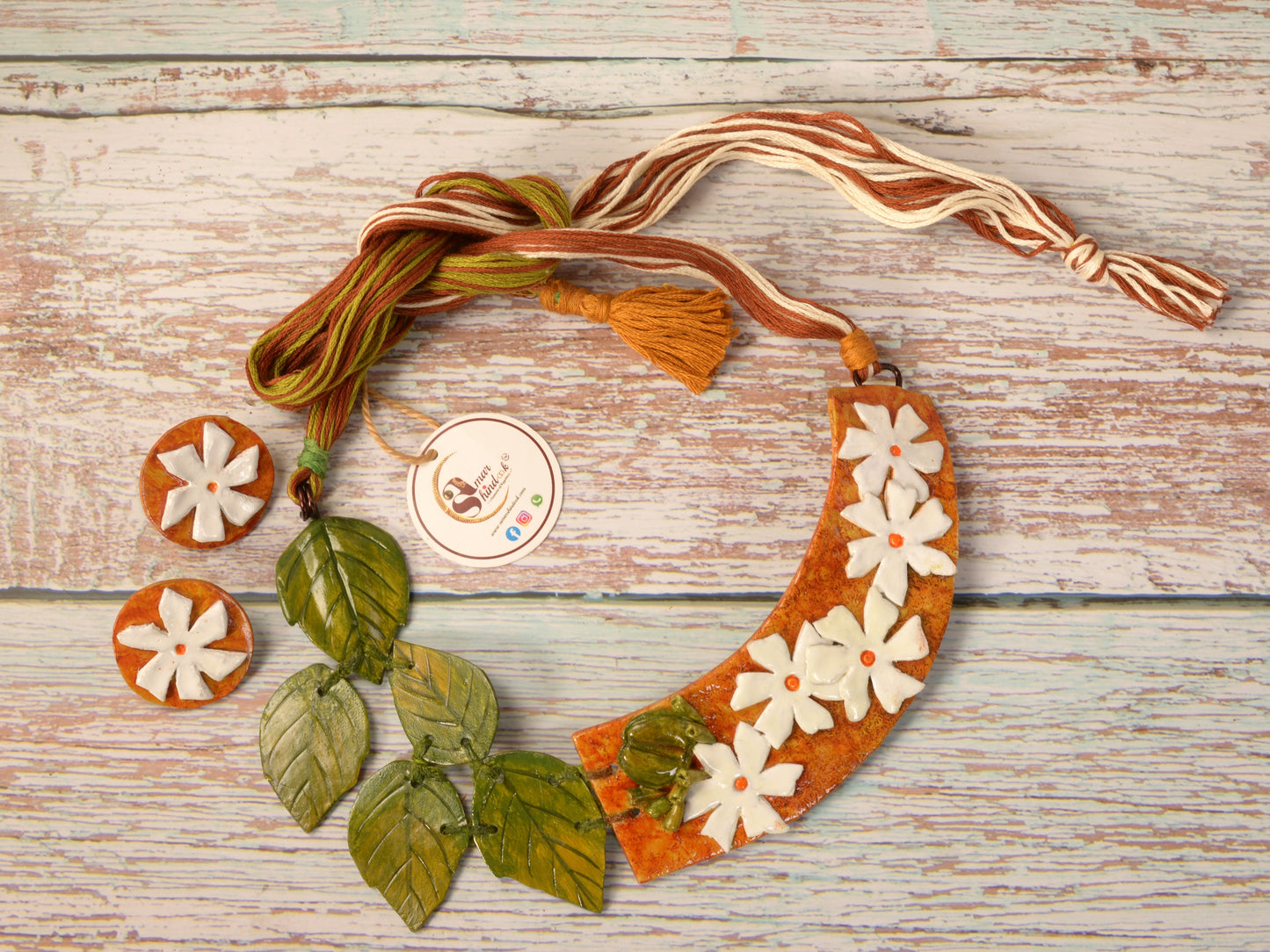 Shefali Clay Necklace & Earring set