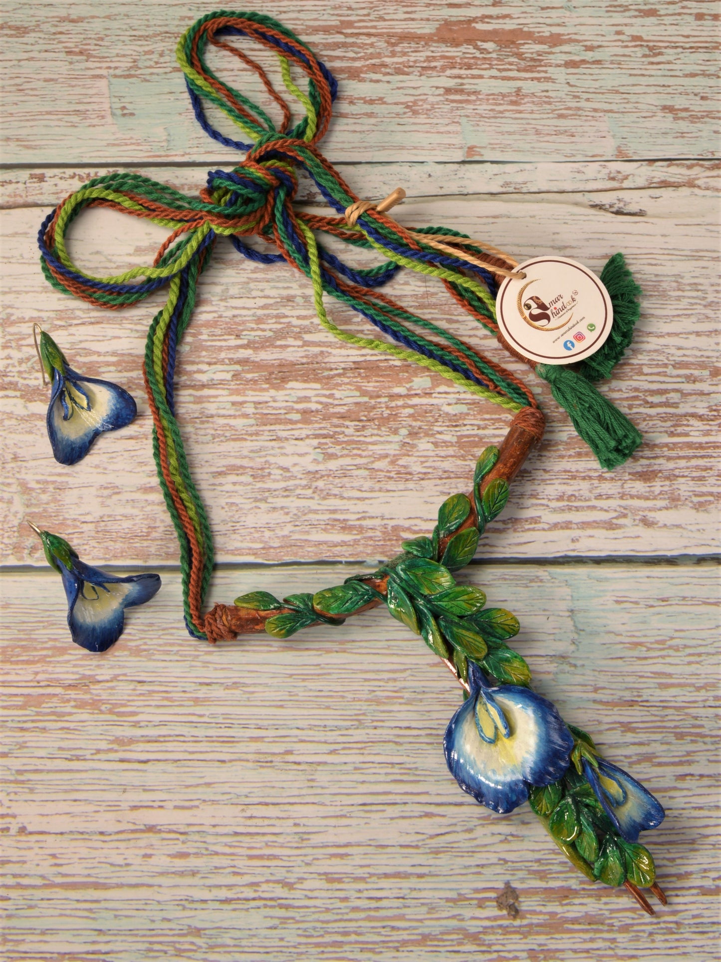 Aparajita Clay Necklace & Earring set