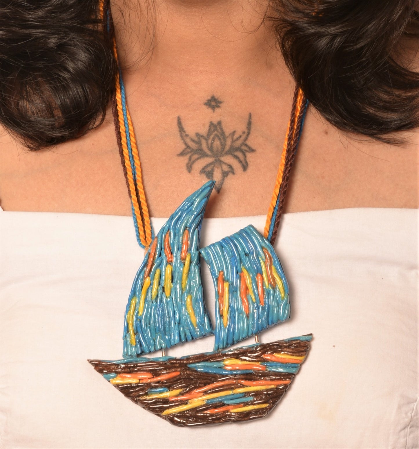 Tarani Clay Necklace & Earring set