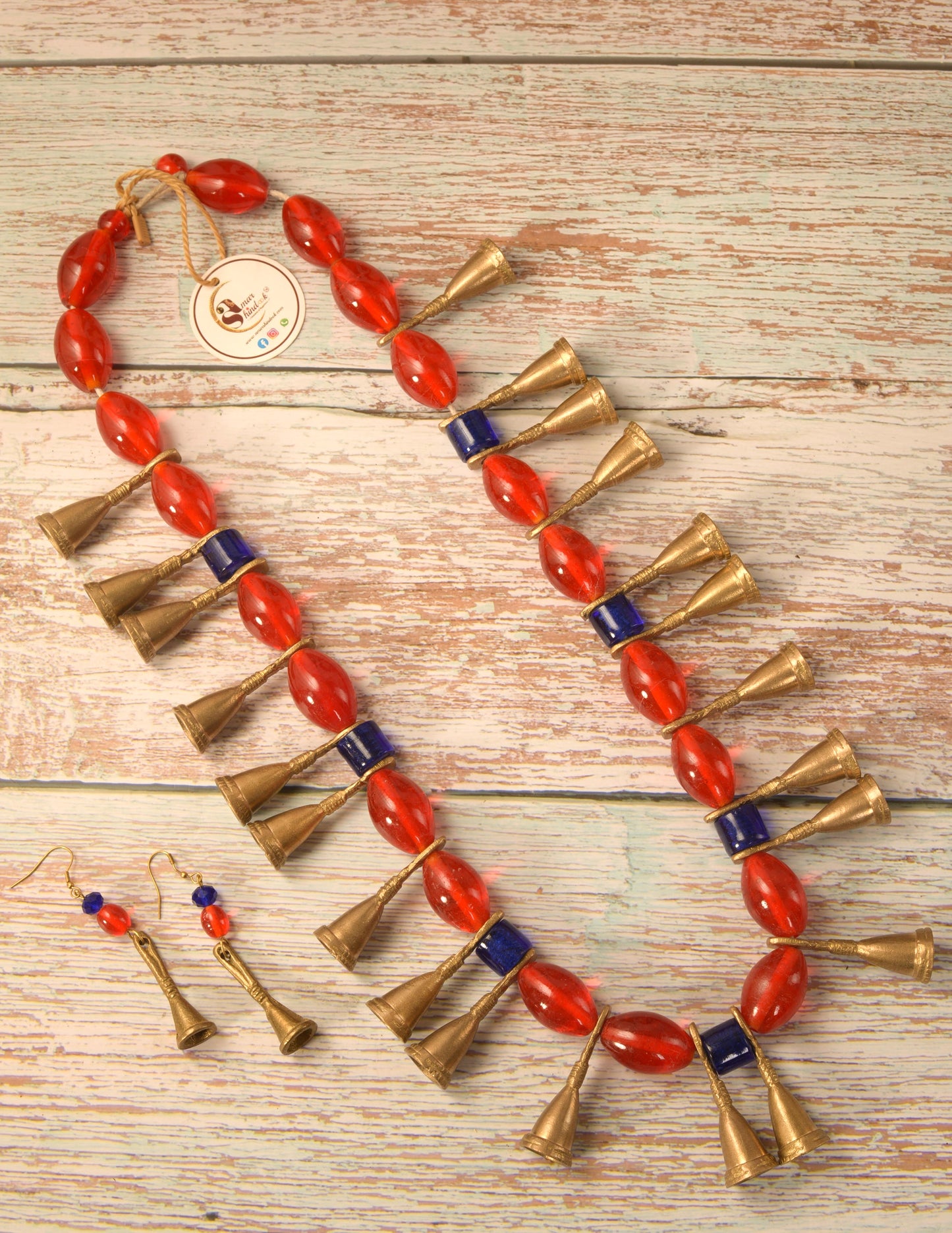Rachel Naga Tribal Necklace & Earrings set