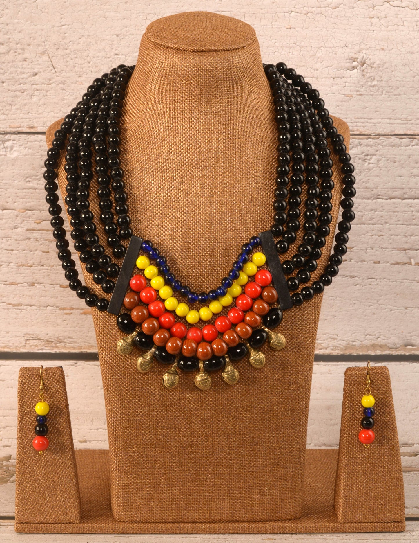 Marilyn Naga Tribal Necklace & Earrings set