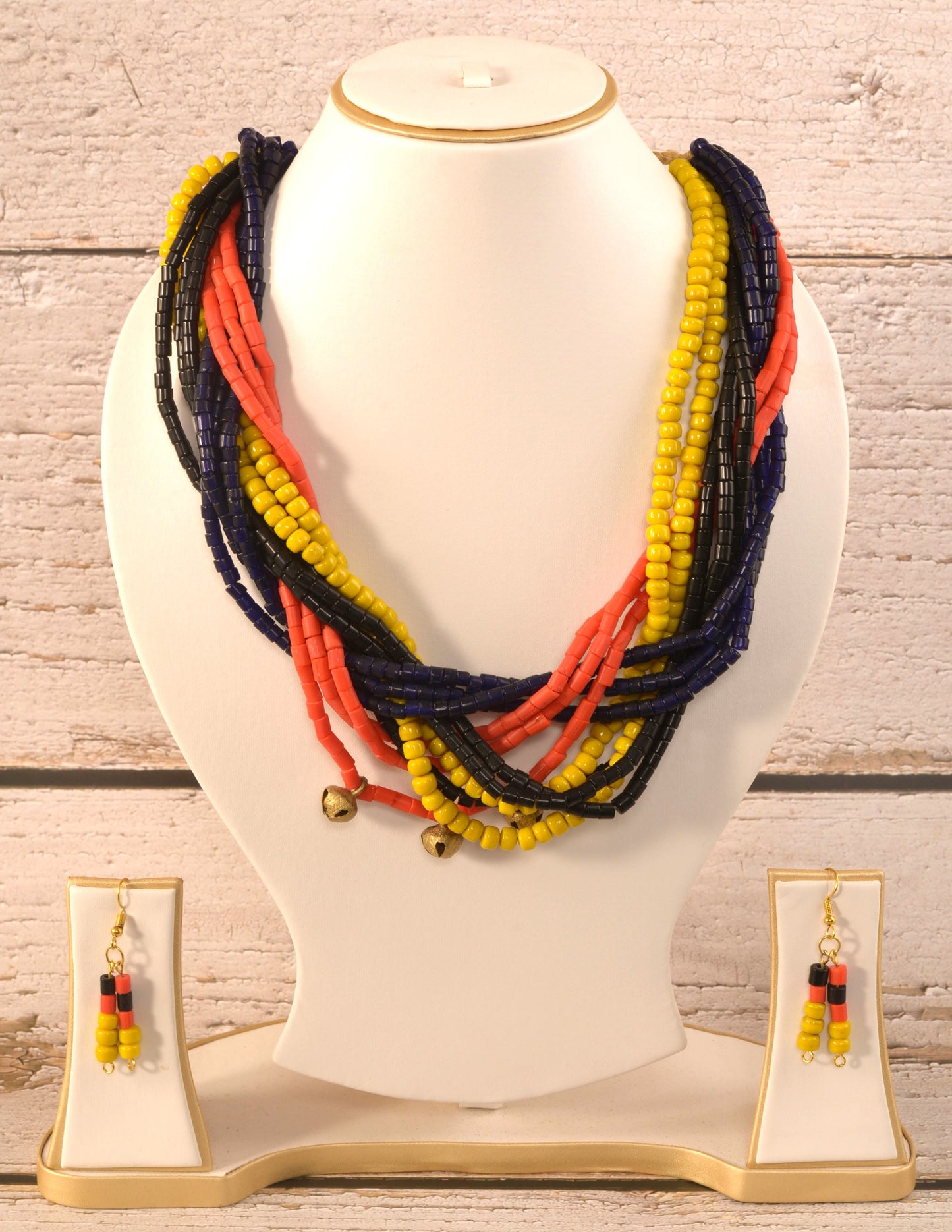 Gloria Naga Tribal Necklace & Earrings set