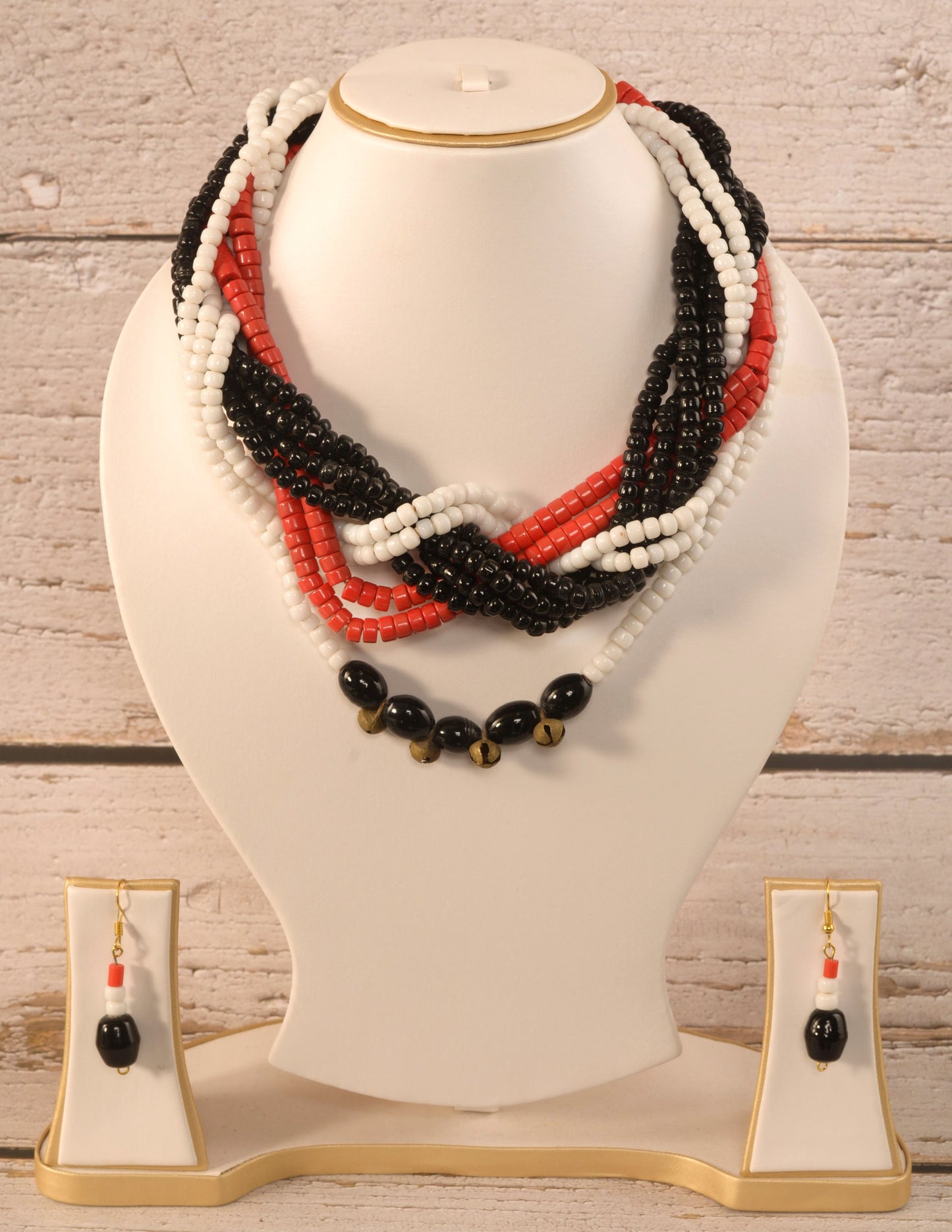 Mia Naga Tribal Necklace & Earrings set