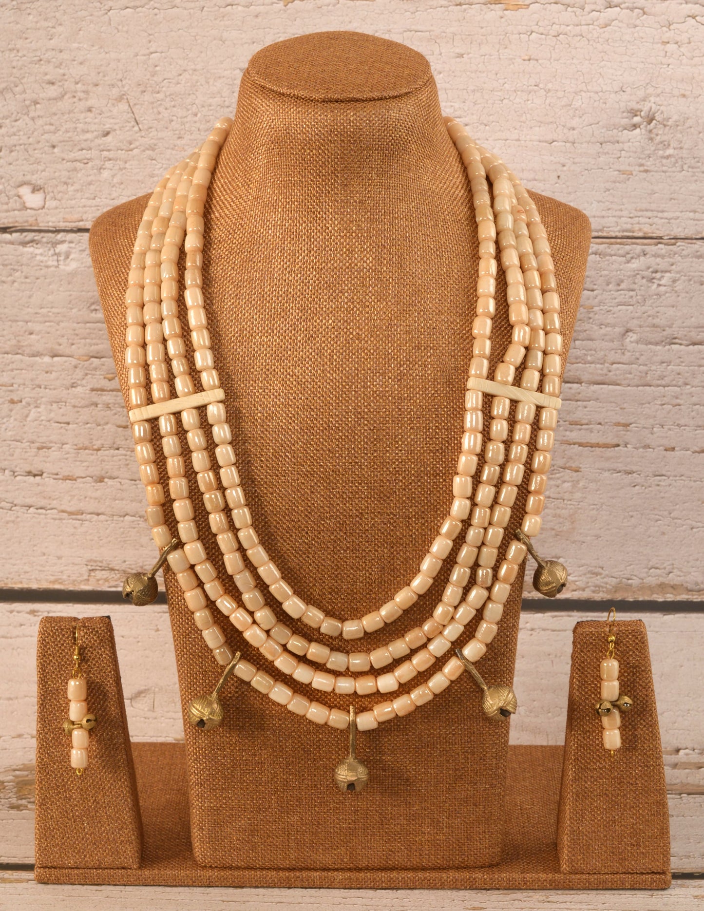 Ruby Naga Tribal Necklace & Earrings set