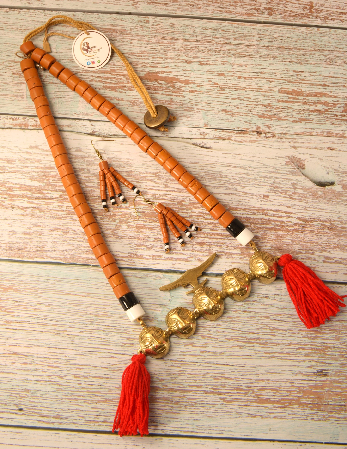 Monica Naga Tribal Necklace & Earrings set