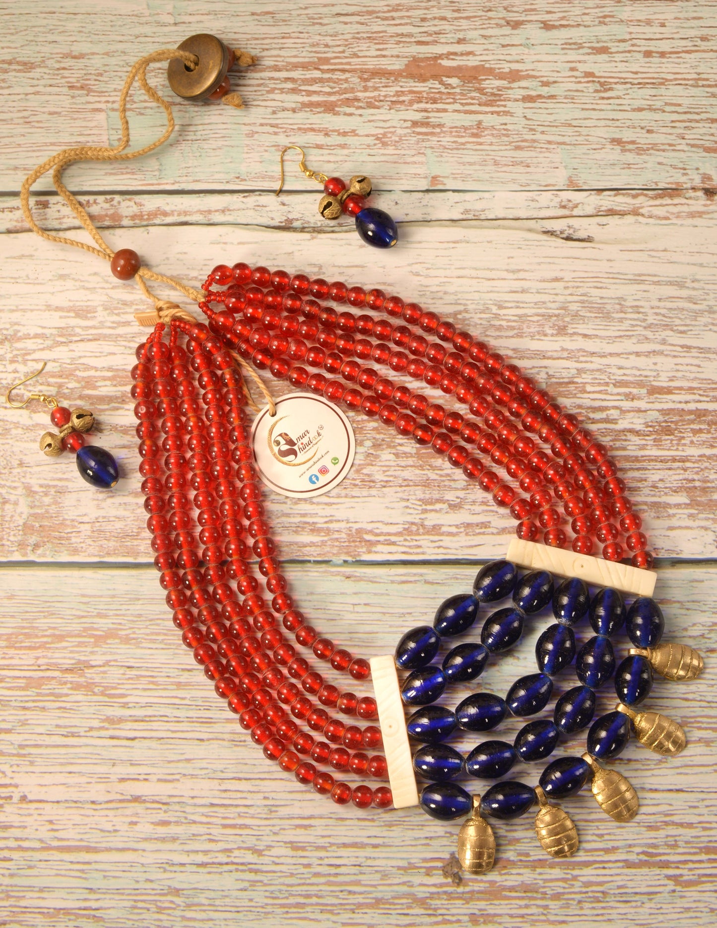 Julia Naga Tribal Necklace & Earrings set