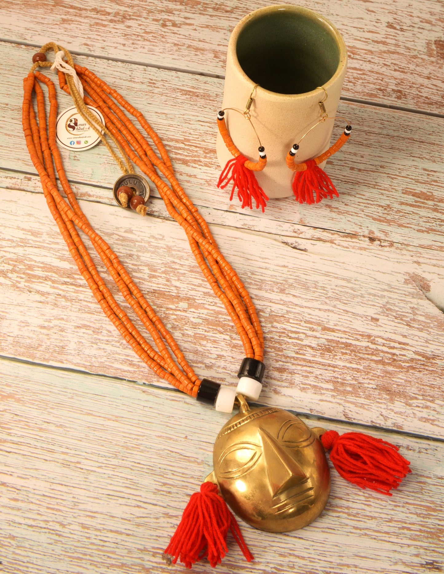 Nora Naga Tribal Necklace & Earrings set