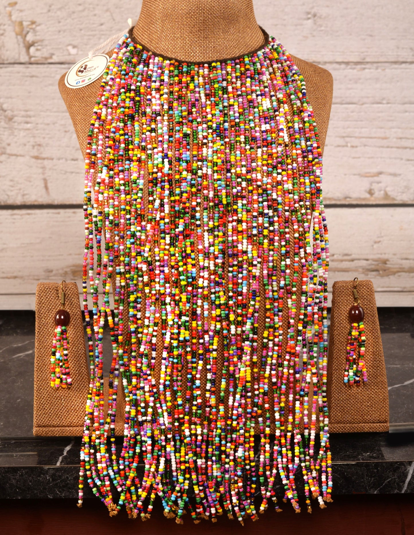 Wilma Naga Tribal Necklace & Earrings set