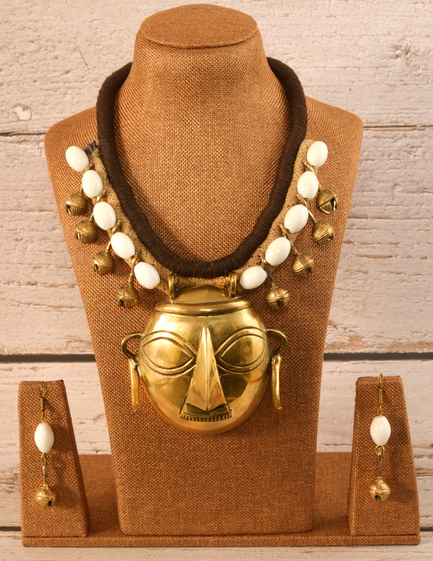 Priscilla Naga Tribal Necklace & Earrings set