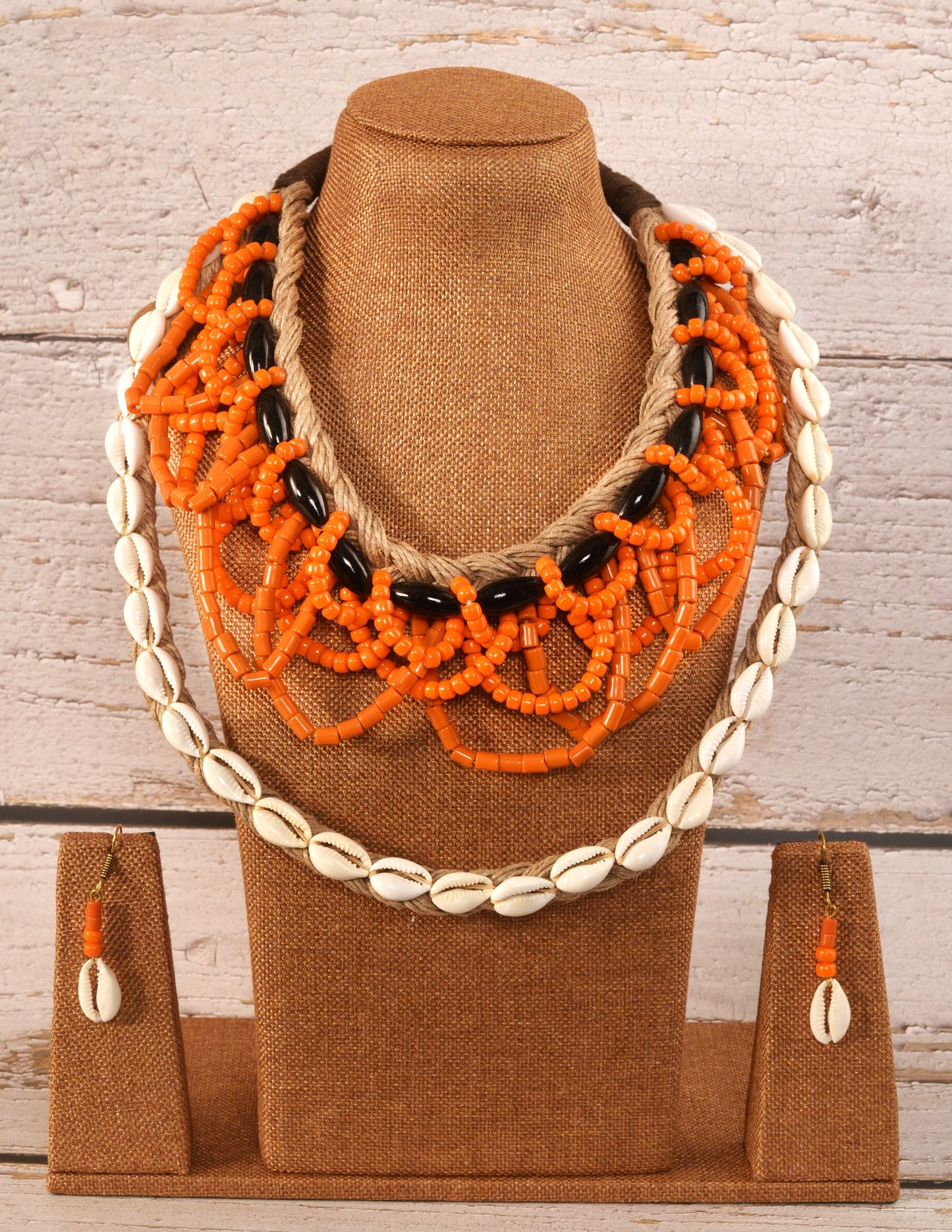 Dora Naga Tribal Necklace & Earrings set