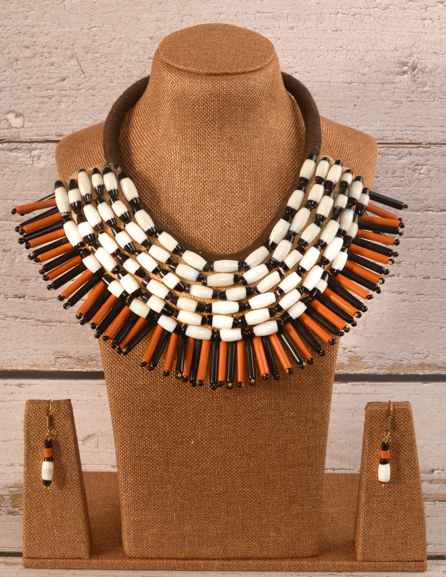 Marsha Naga Tribal Necklace & Earrings set
