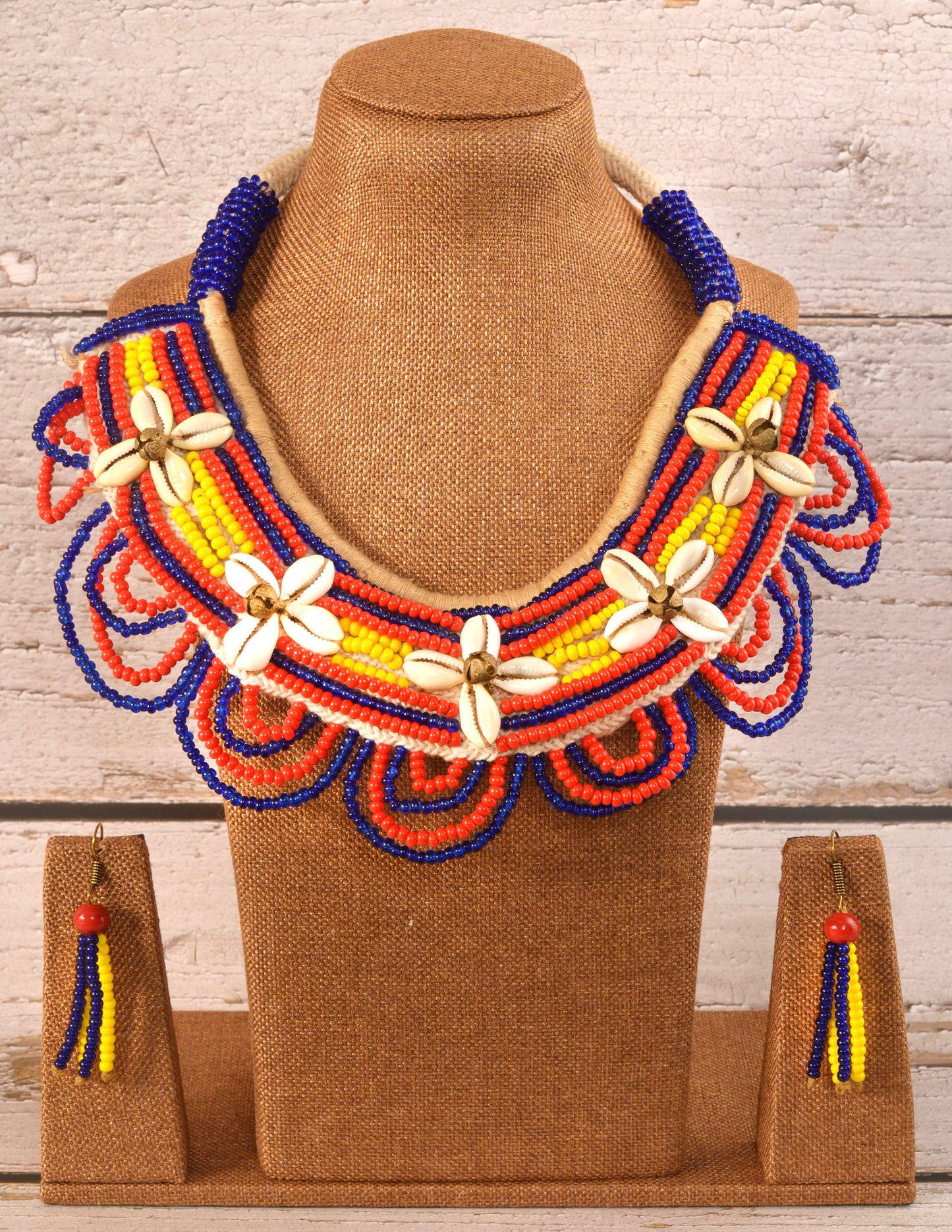 Katrina Naga Tribal Necklace & Earrings set