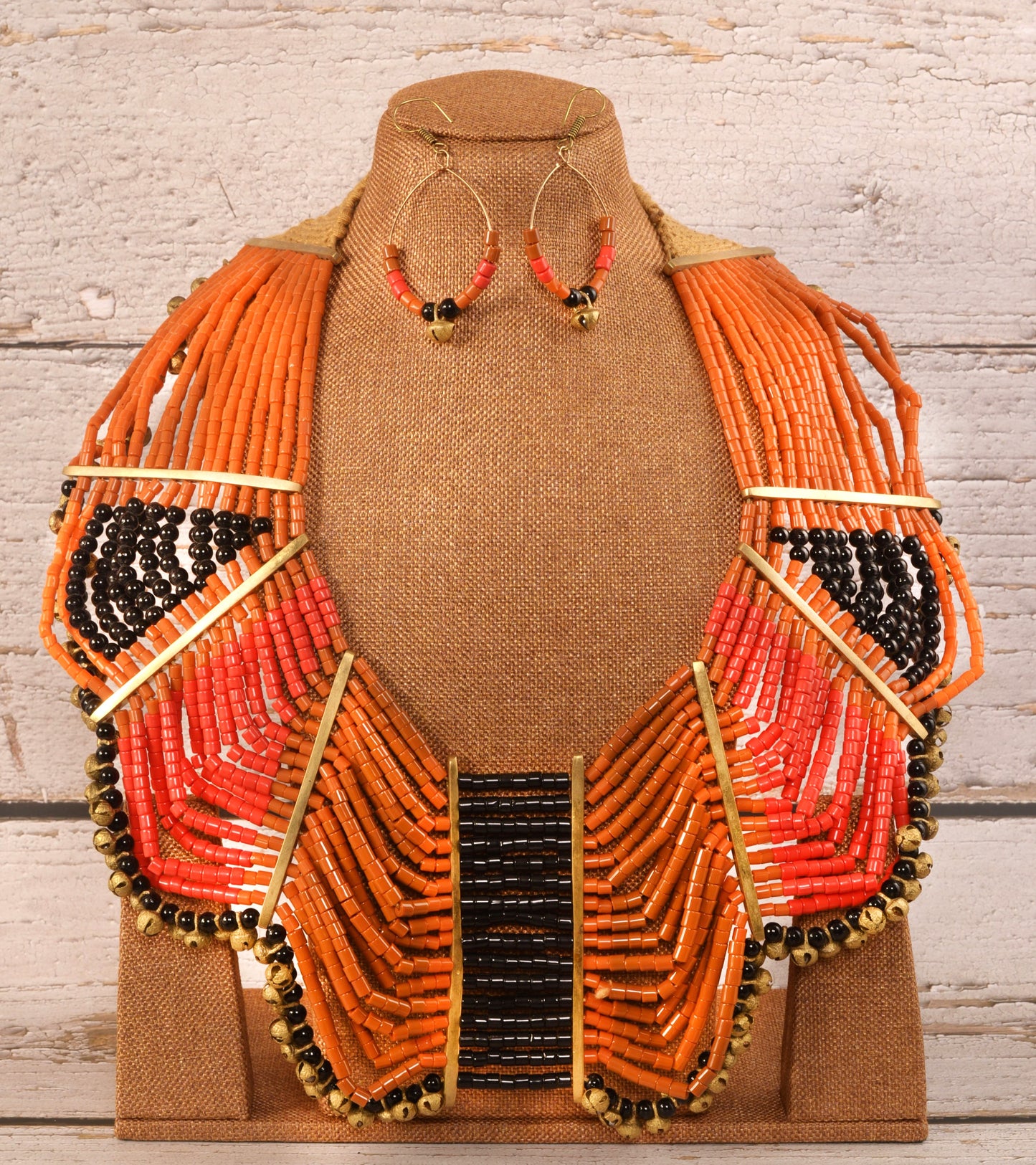 Victoria Naga Tribal Necklace & Earrings set