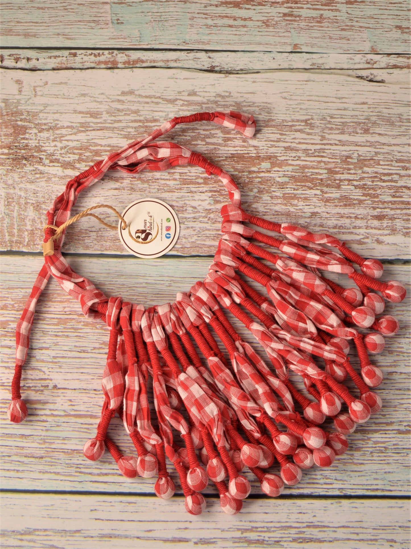 Aastha Fabric Necklace & Earrings set