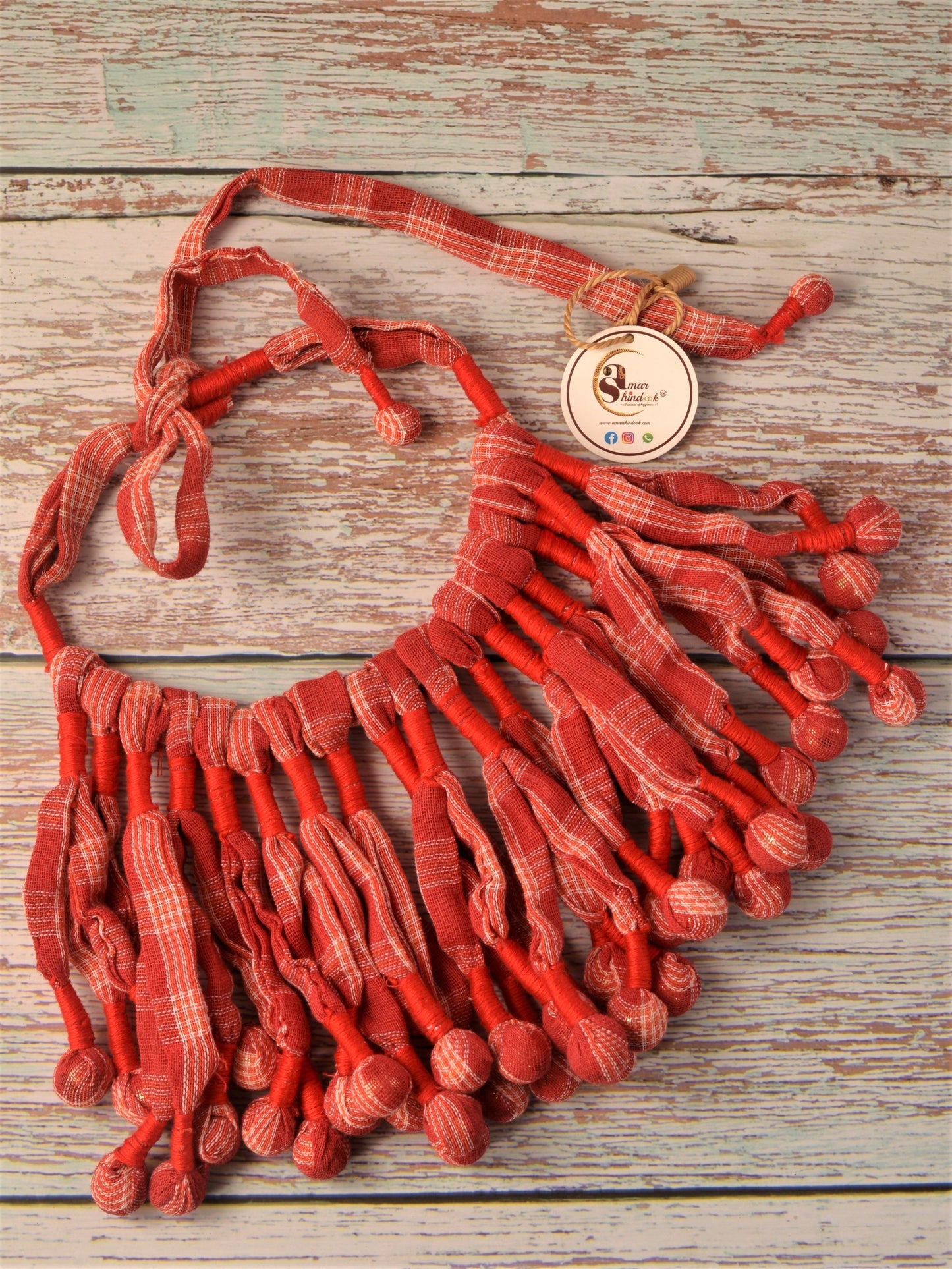 Aavanthi Fabric Necklace & Earrings set