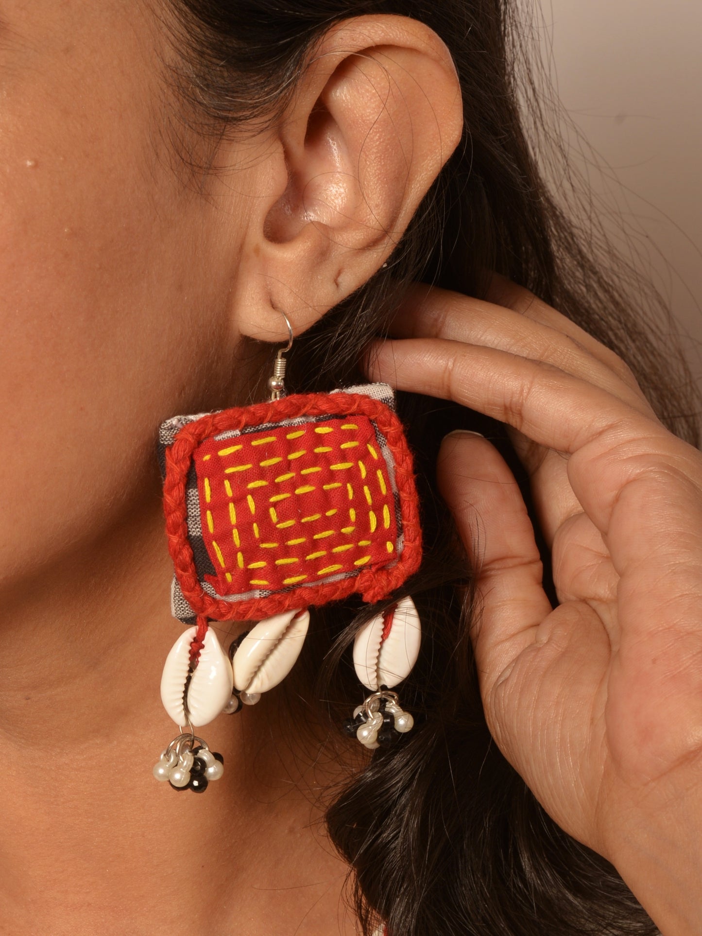 Abhigna Fabric Necklace & Earrings set