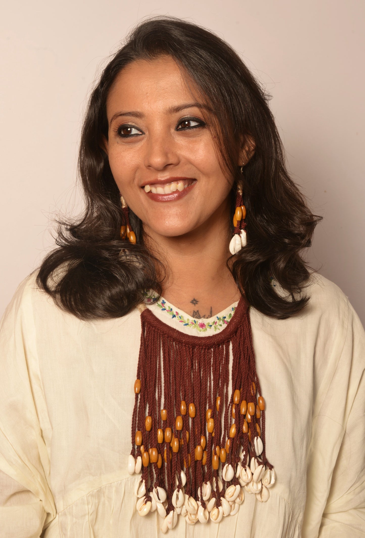 Abhilasa Fabric Necklace & Earrings set