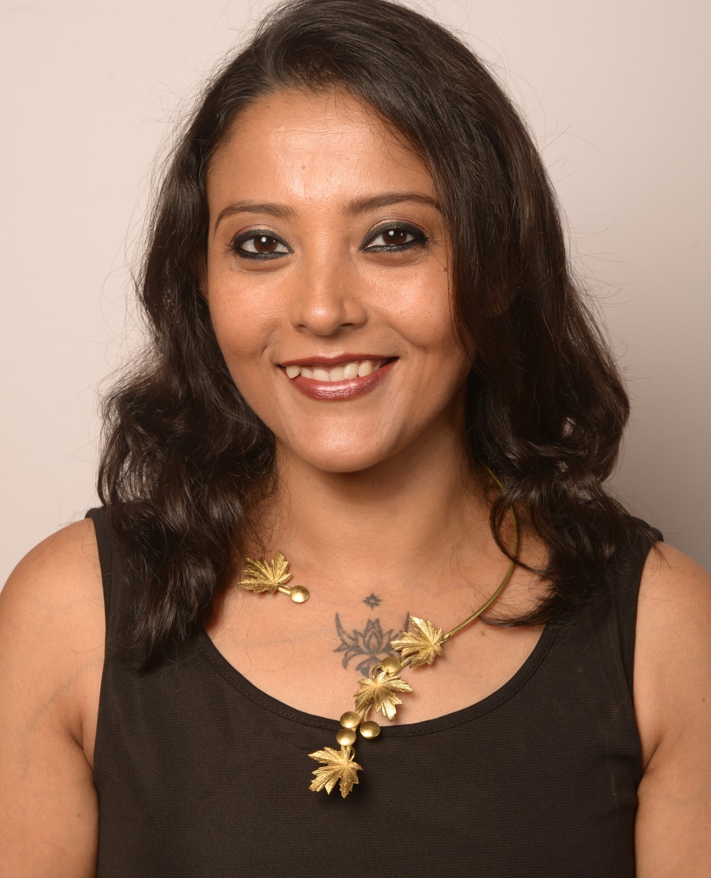 Aadhya Brass Necklace & Earring set