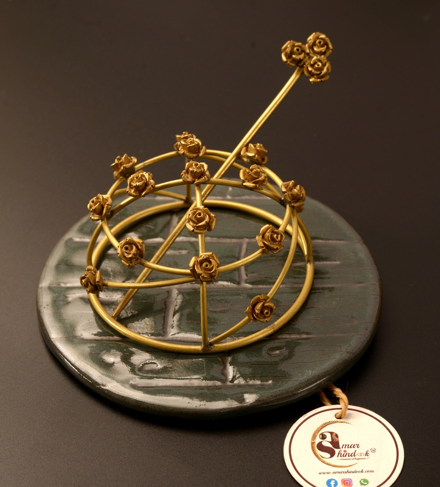 Khushi Brass Hair Bun