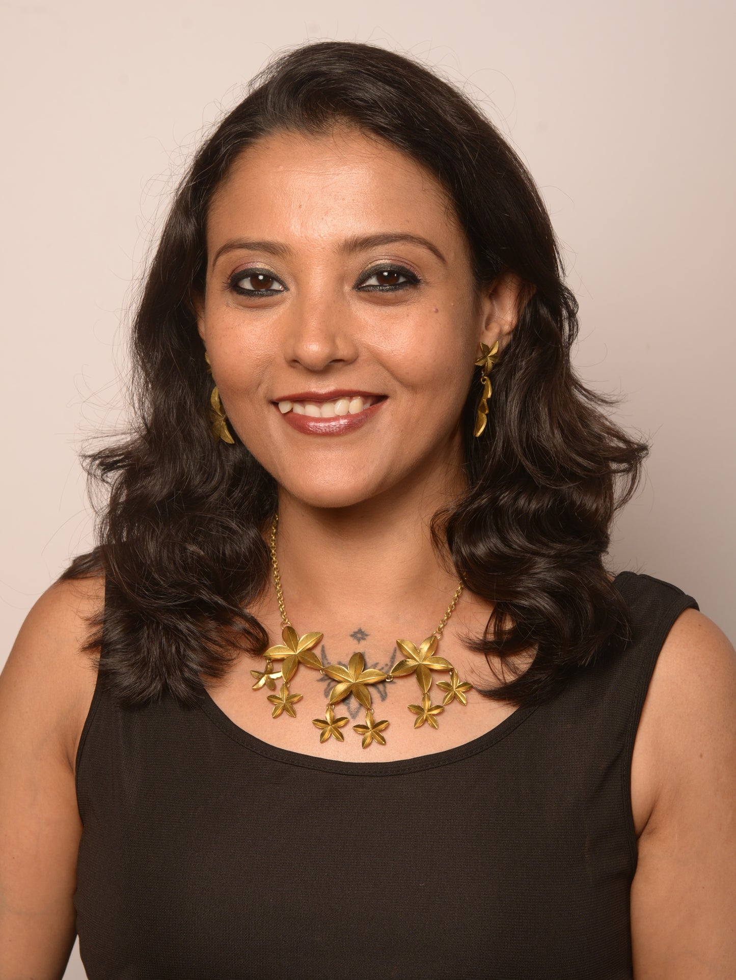 Chhanda Brass Necklace & Earrings set