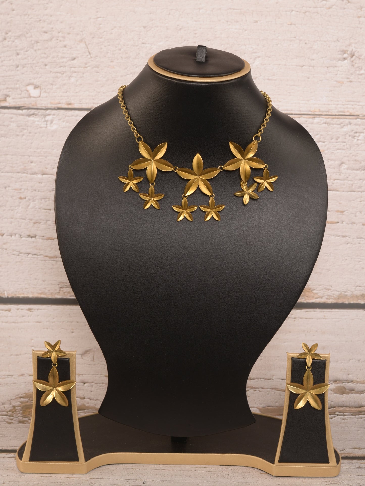 Chhanda Brass Necklace & Earrings set