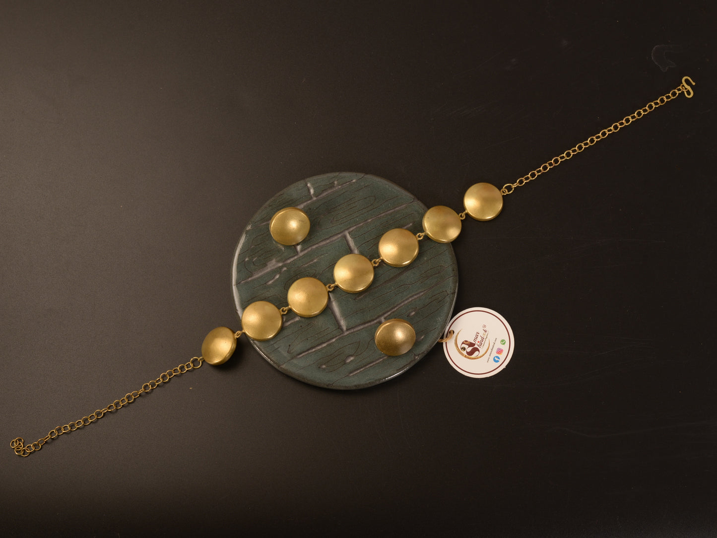 Charvi Brass Necklace & Earrings set