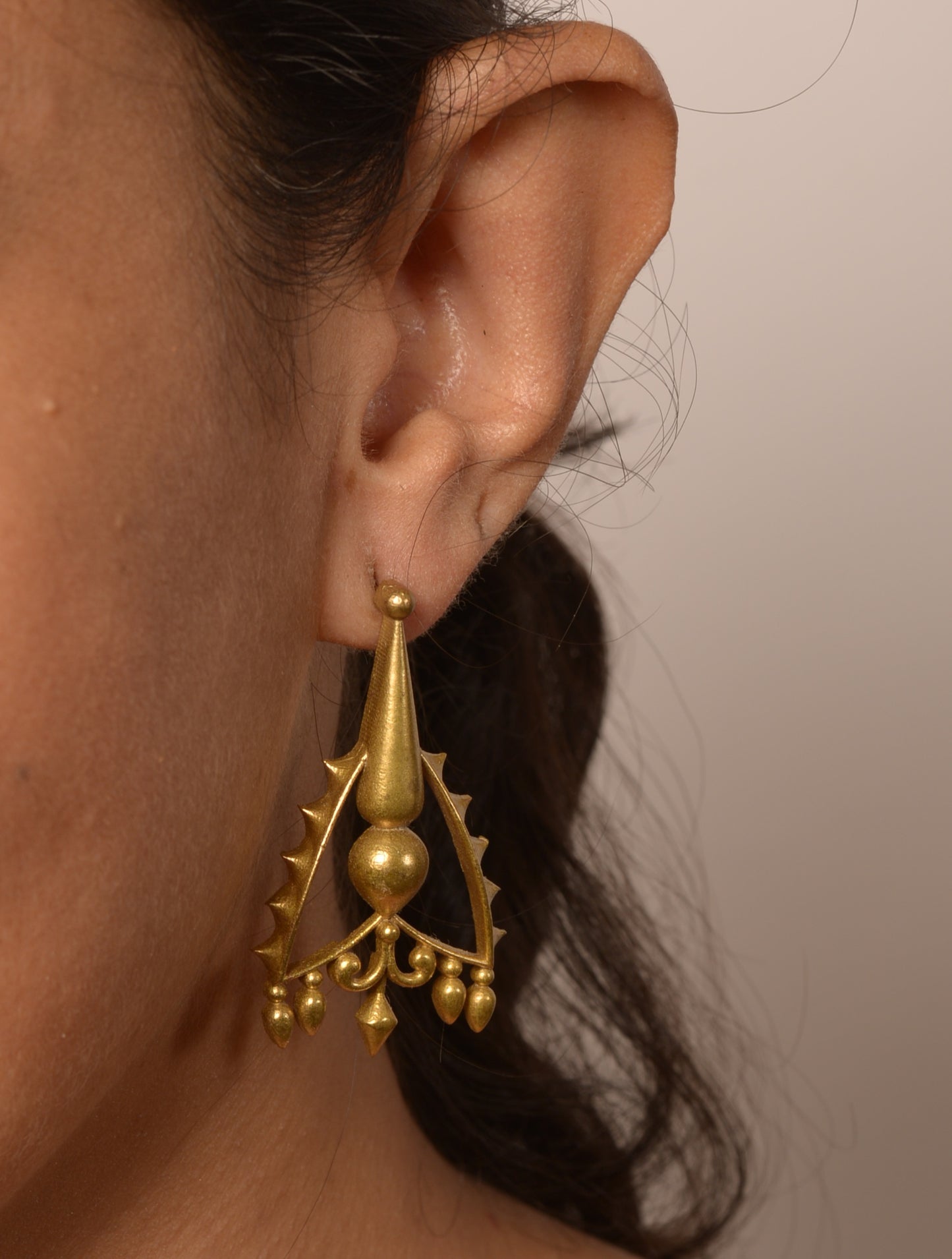 Damini Brass Earrings
