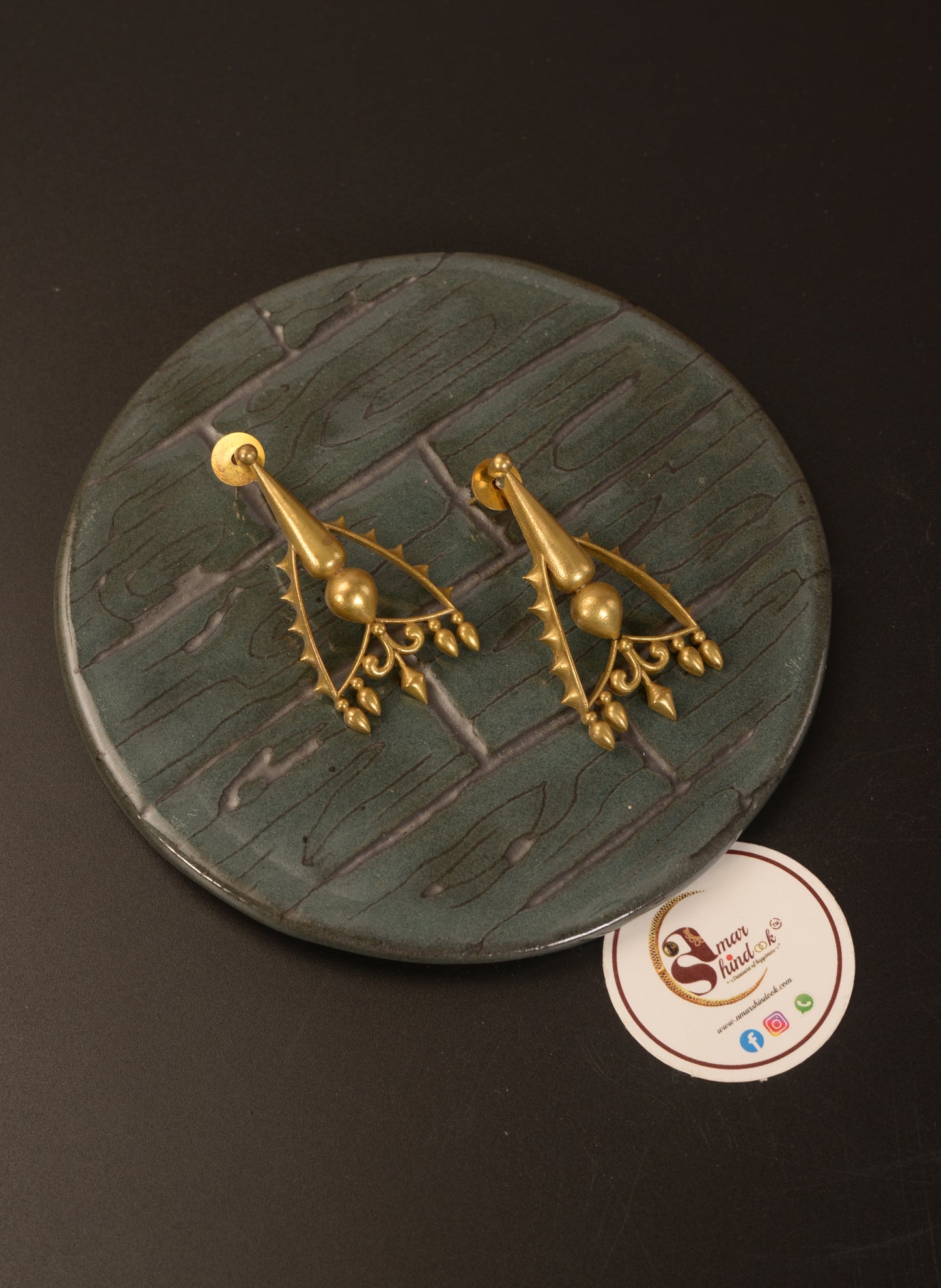 Damini Brass Earrings