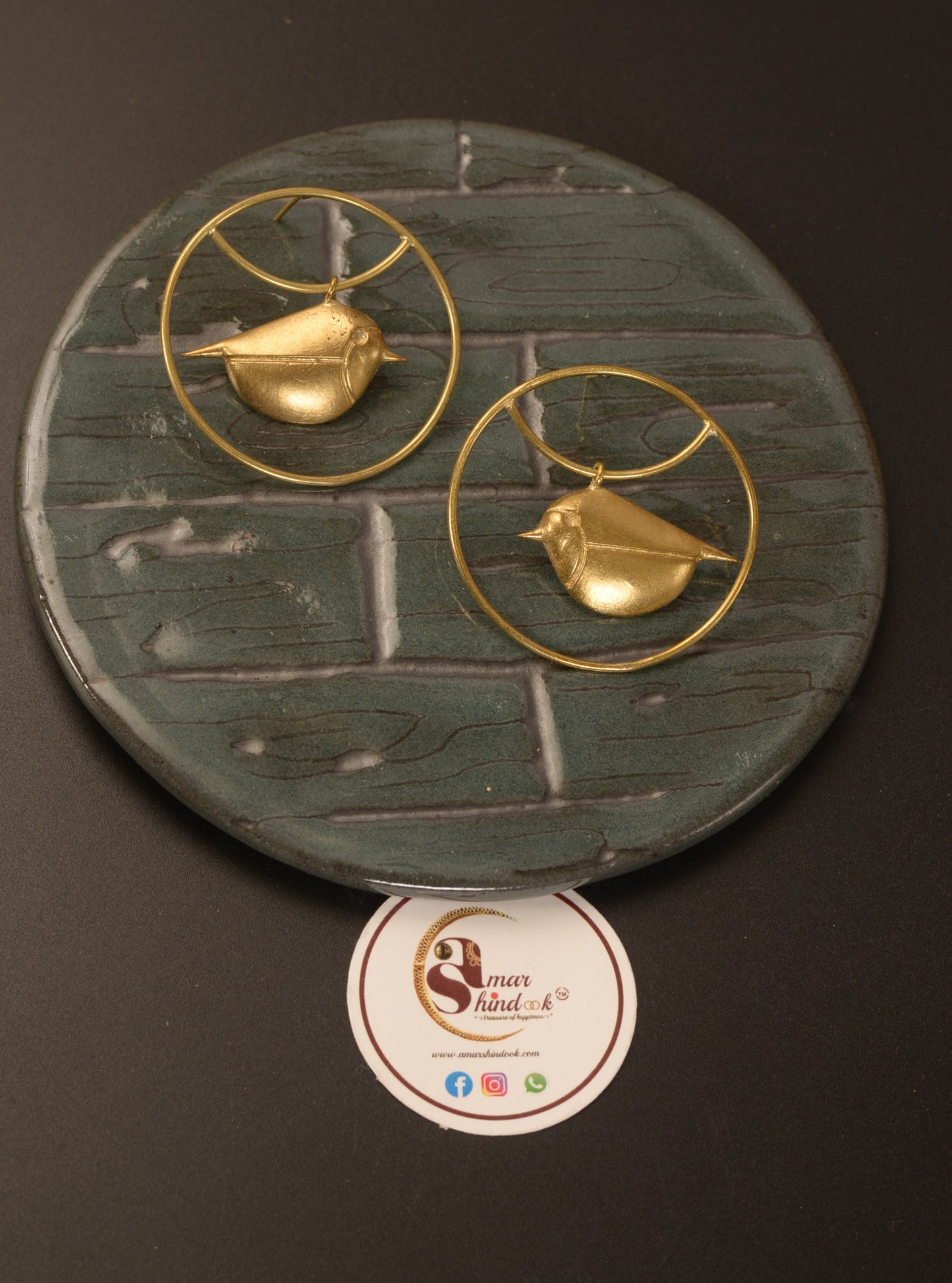 Darshana Brass Earrings