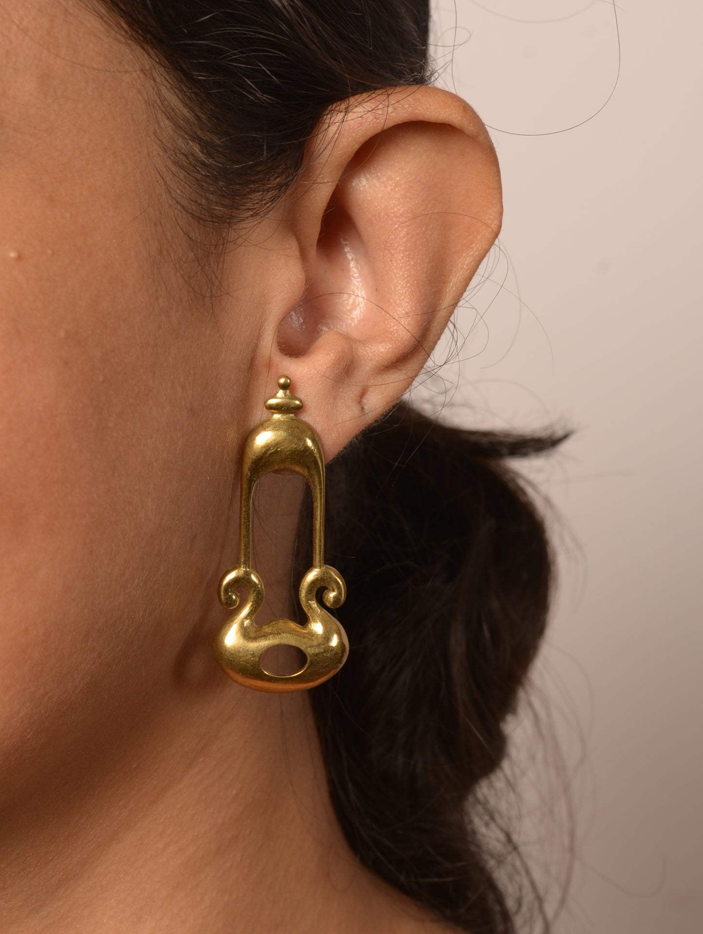 Devina Brass Earrings