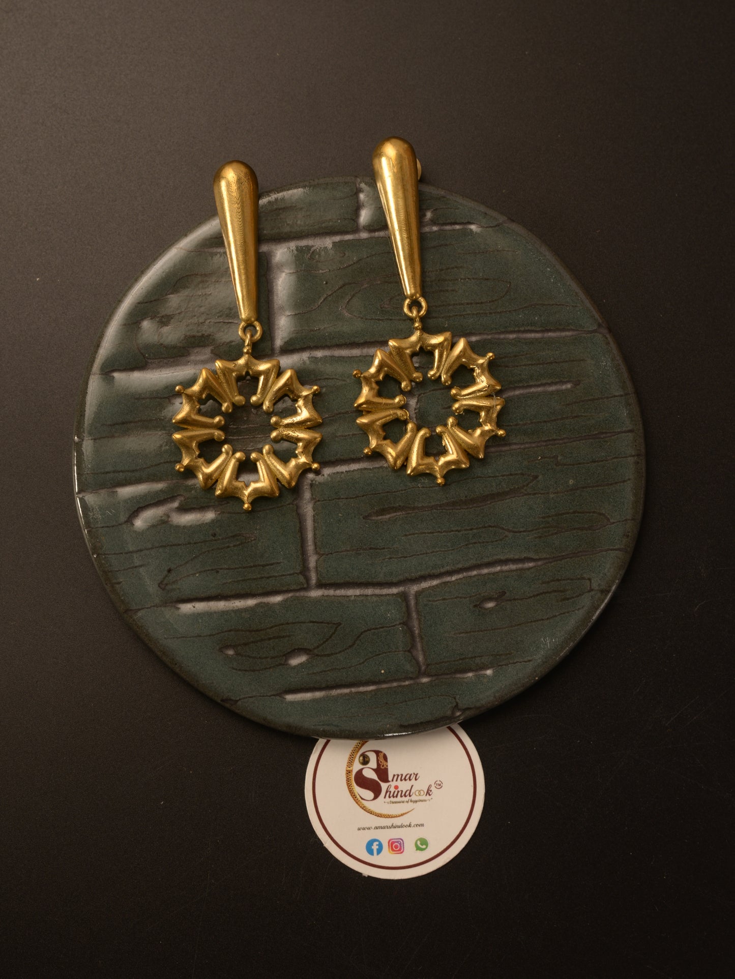 Dhristi Brass Earrings
