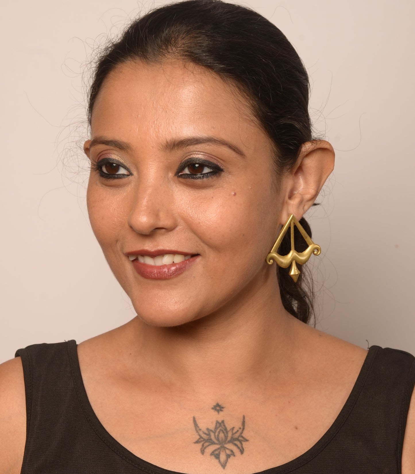 Dhriti Brass Earrings