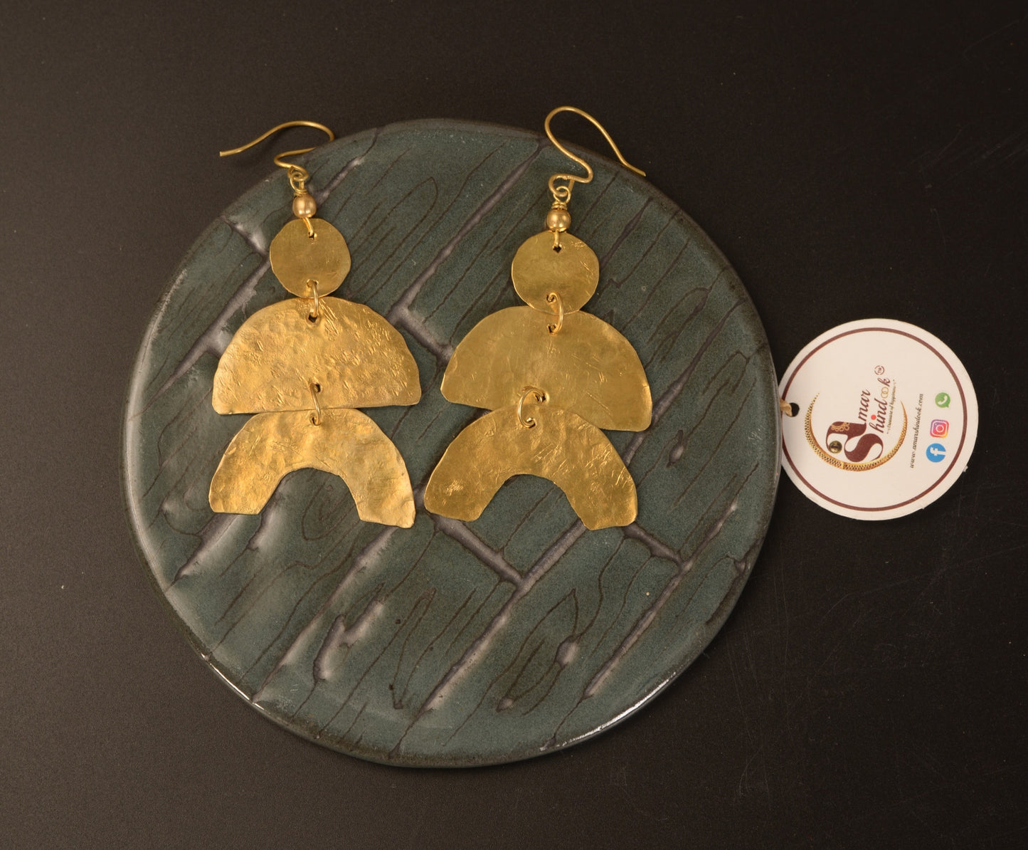 Tanmayi Contemporary Dokra Earrings