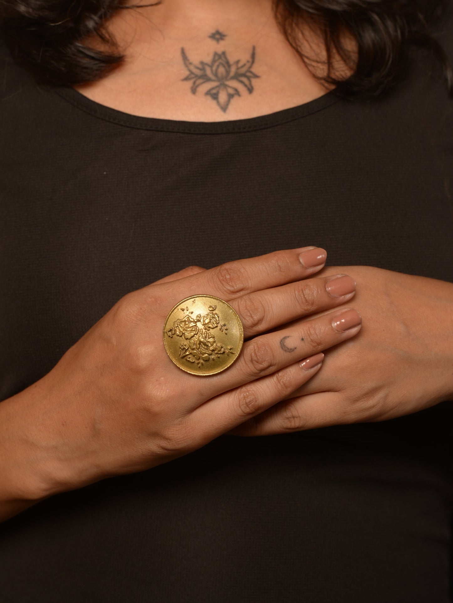 Edha Brass Finger Ring