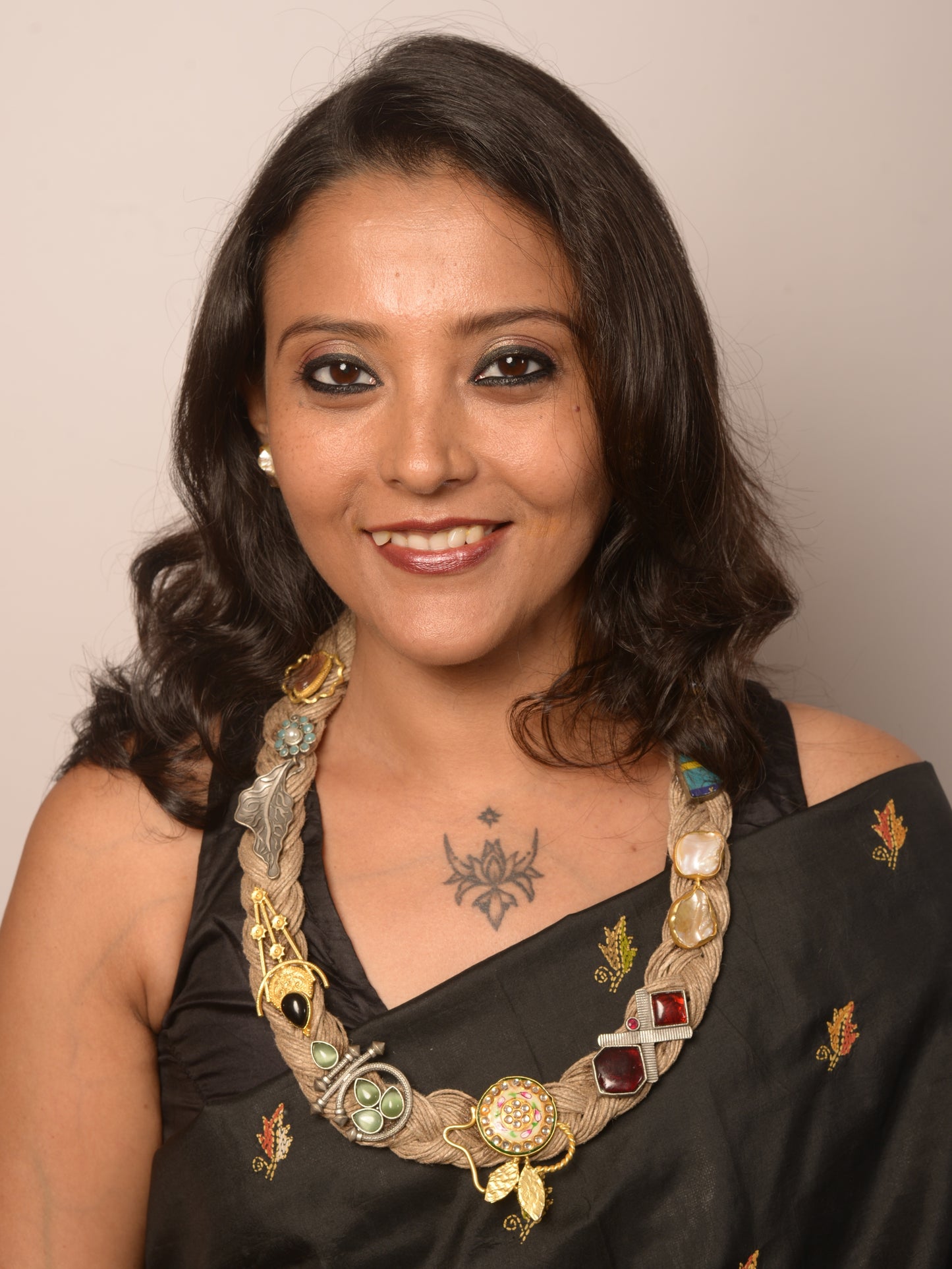 Siddhama Jute Ornamental Necklace & Earrings set