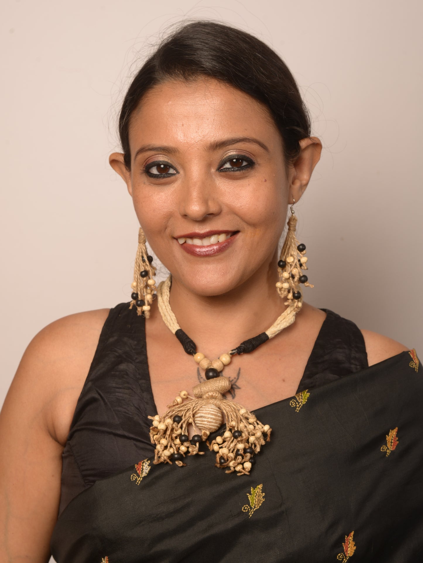 Alopa Jute Necklace & Earrings set