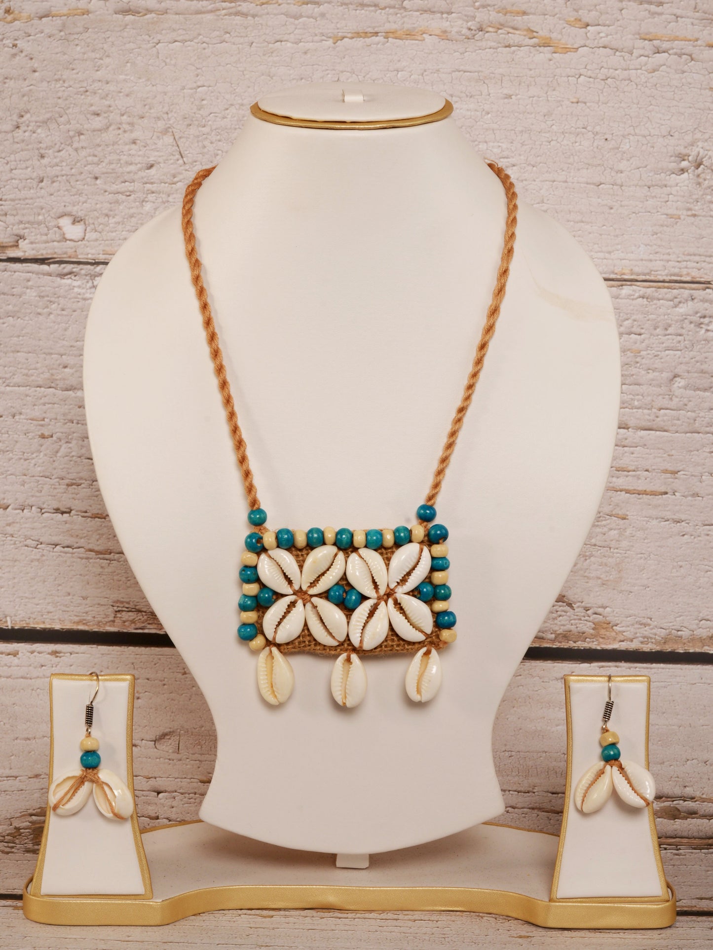 Aashi Fabric Necklace & Earrings set