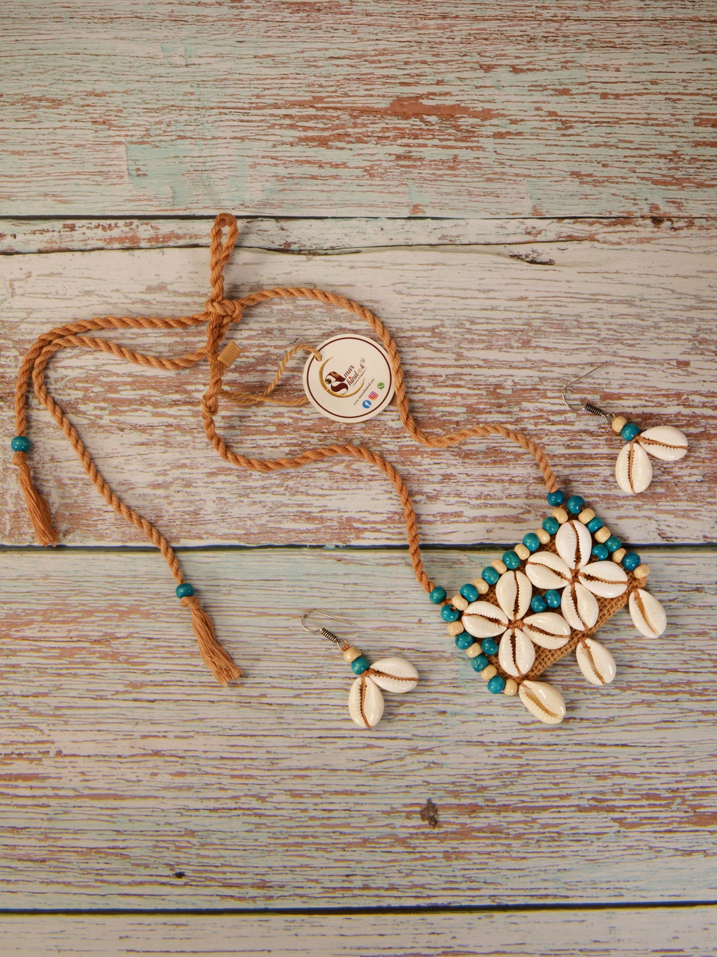 Aashi Fabric Necklace & Earrings set