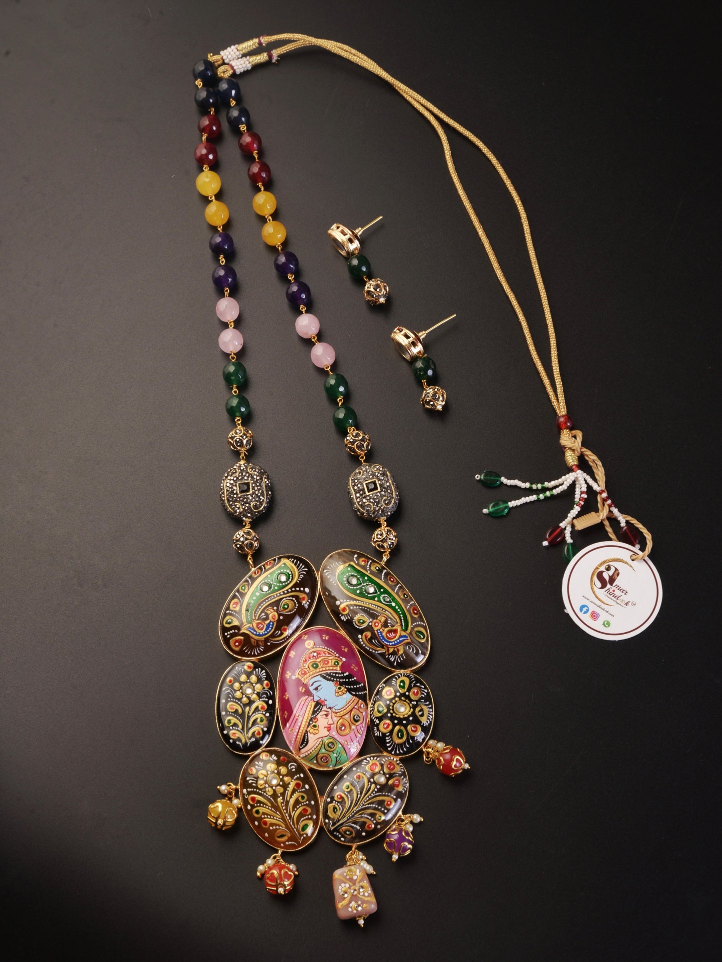 Chitrangada Tanjore Necklace & Earrings set
