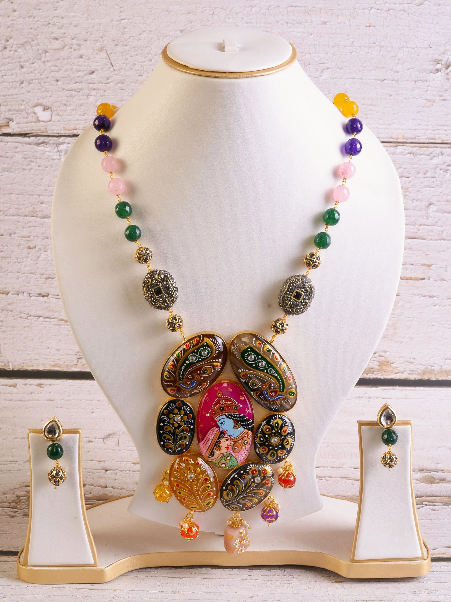 Chitrangada Tanjore Necklace & Earrings set