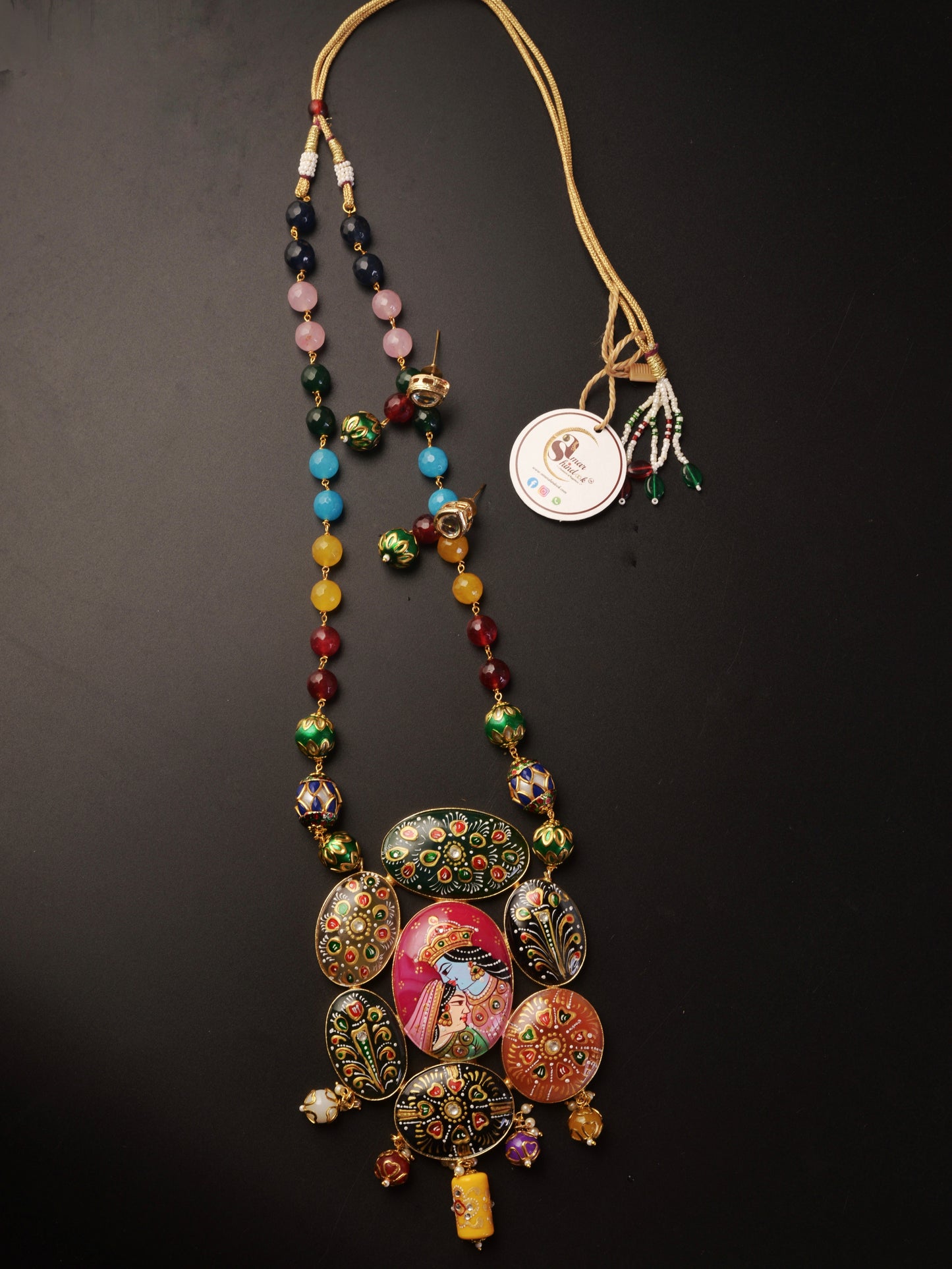 Deepakala Tanjore Necklace & Earrings set