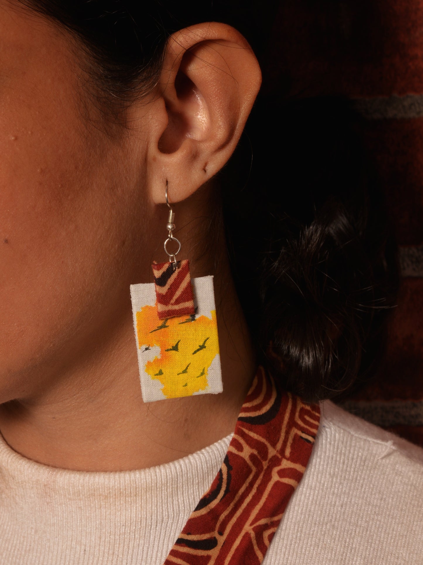 Abhiri Fabric Kolkata Theme Necklace & Earrings set