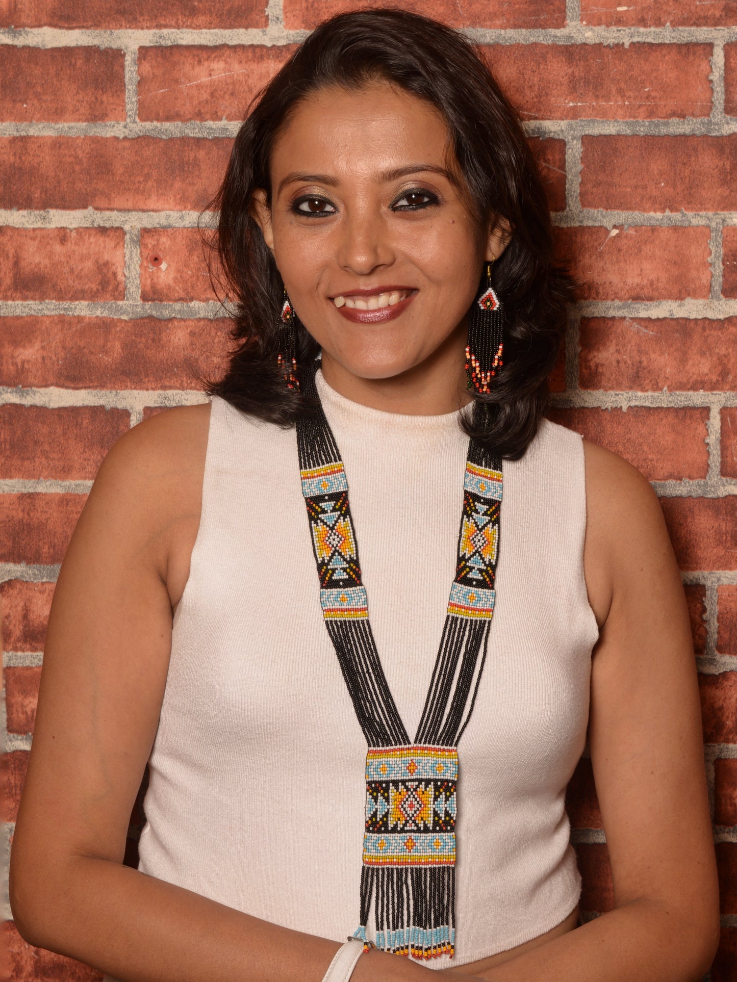 Seleta Beads Necklace & Earrings Set